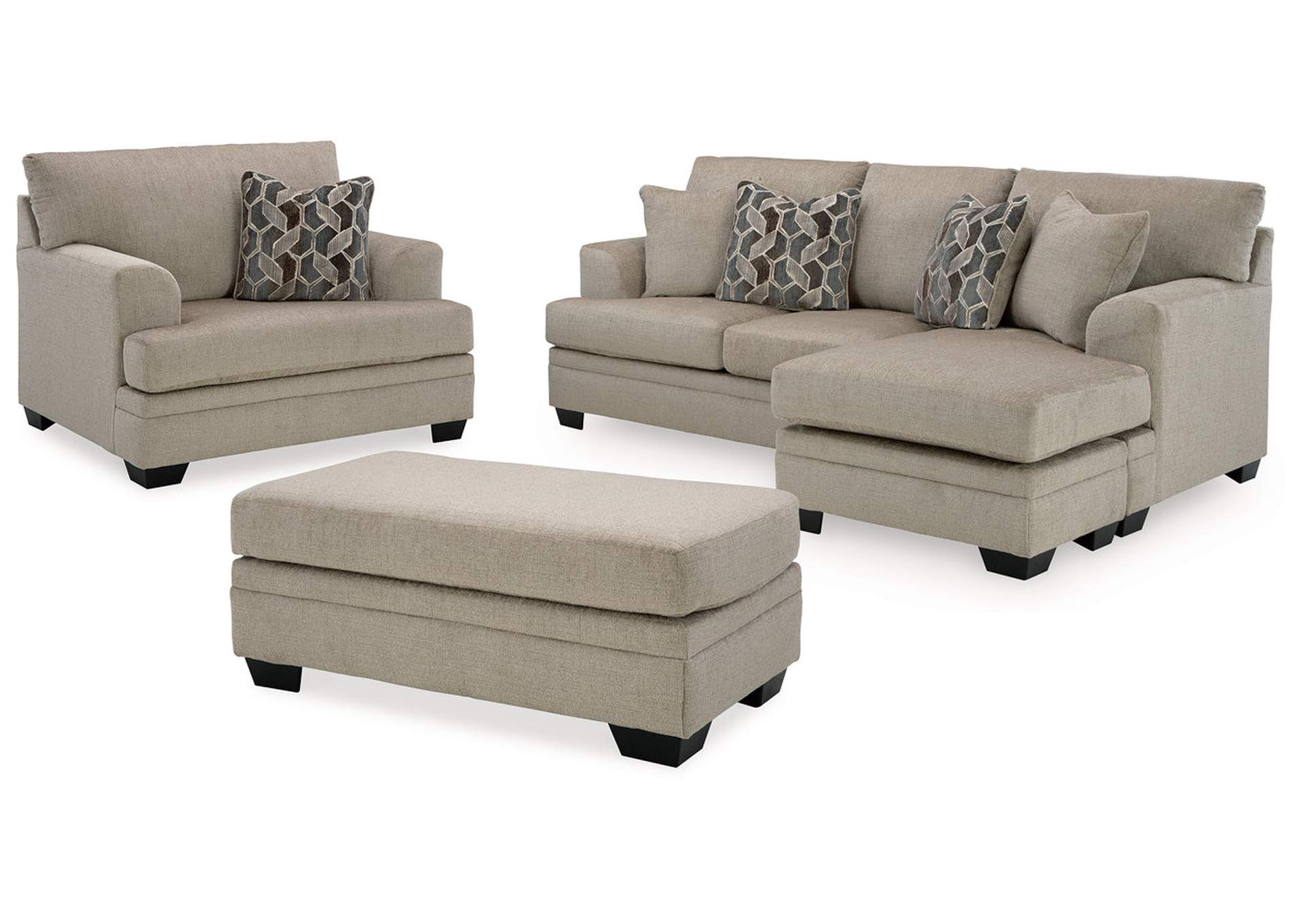 Stonemeade Sofa Chaise, Oversized Chair, and Ottoman,Signature Design By Ashley