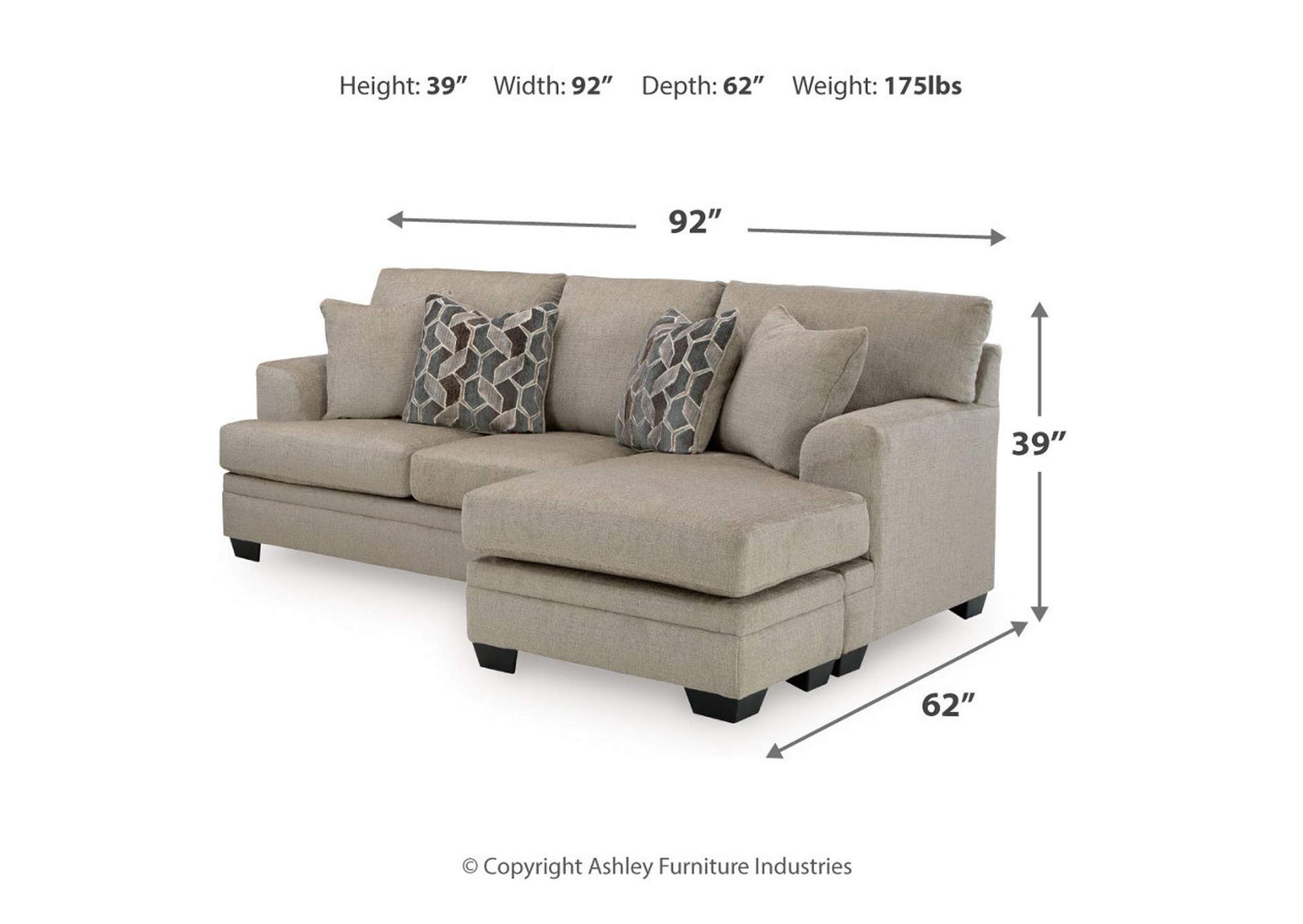 Stonemeade Sofa Chaise, Oversized Chair, and Ottoman,Signature Design By Ashley