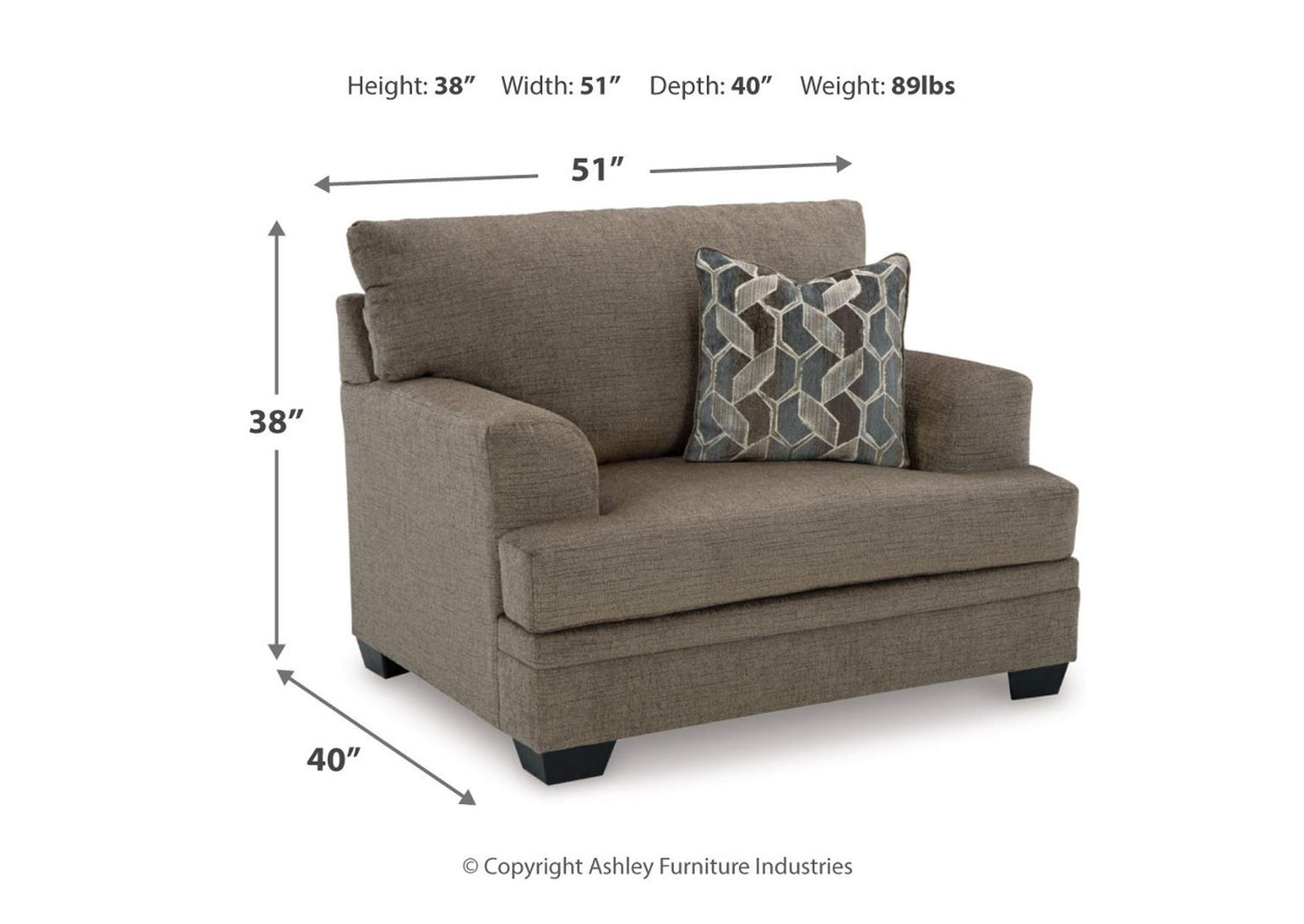 Stonemeade Sofa, Loveseat, Oversized Chair and Ottoman,Signature Design By Ashley