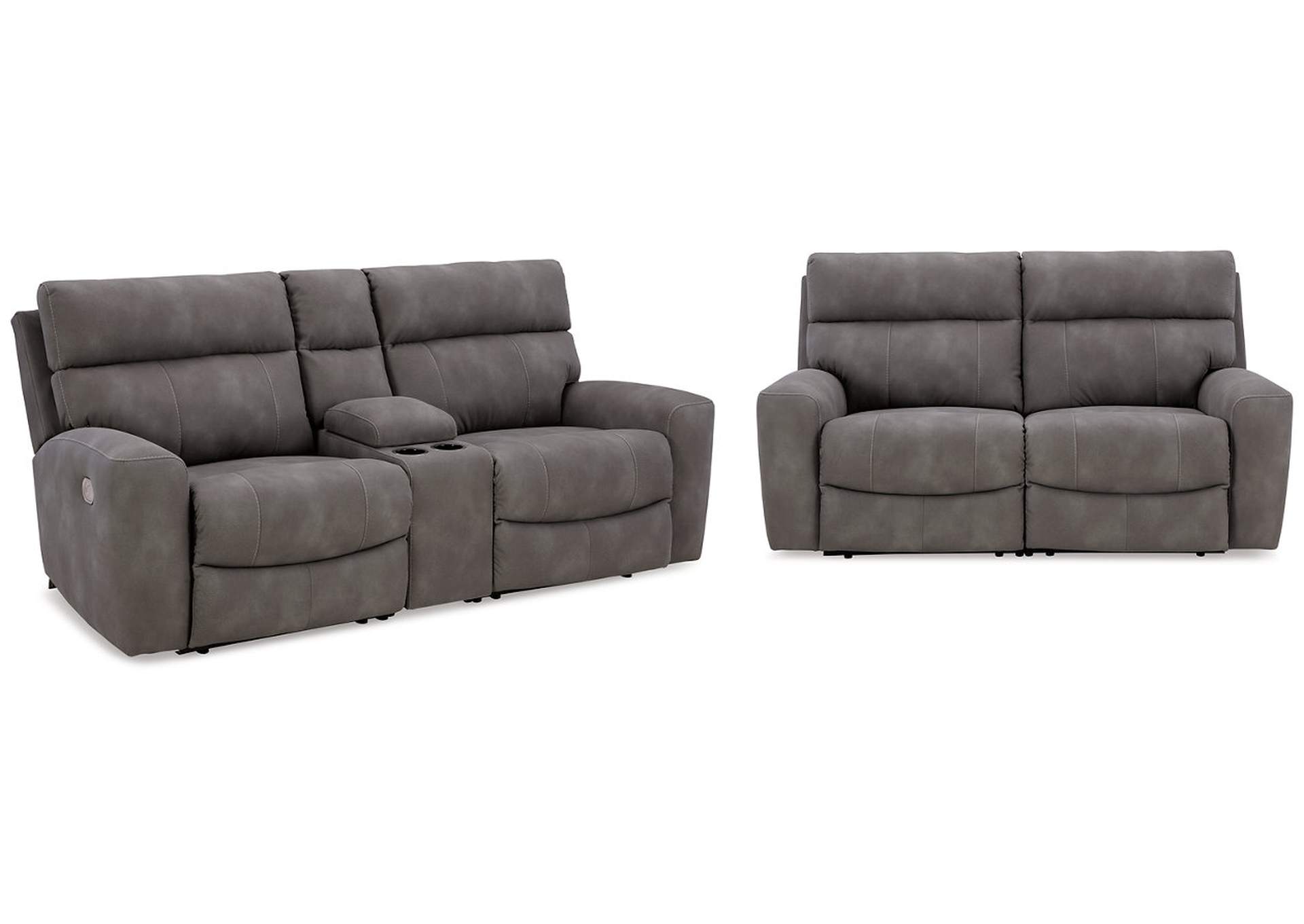 Next-Gen DuraPella Performance Fabric Dual Power Reclining Loveseat Set,Signature Design By Ashley