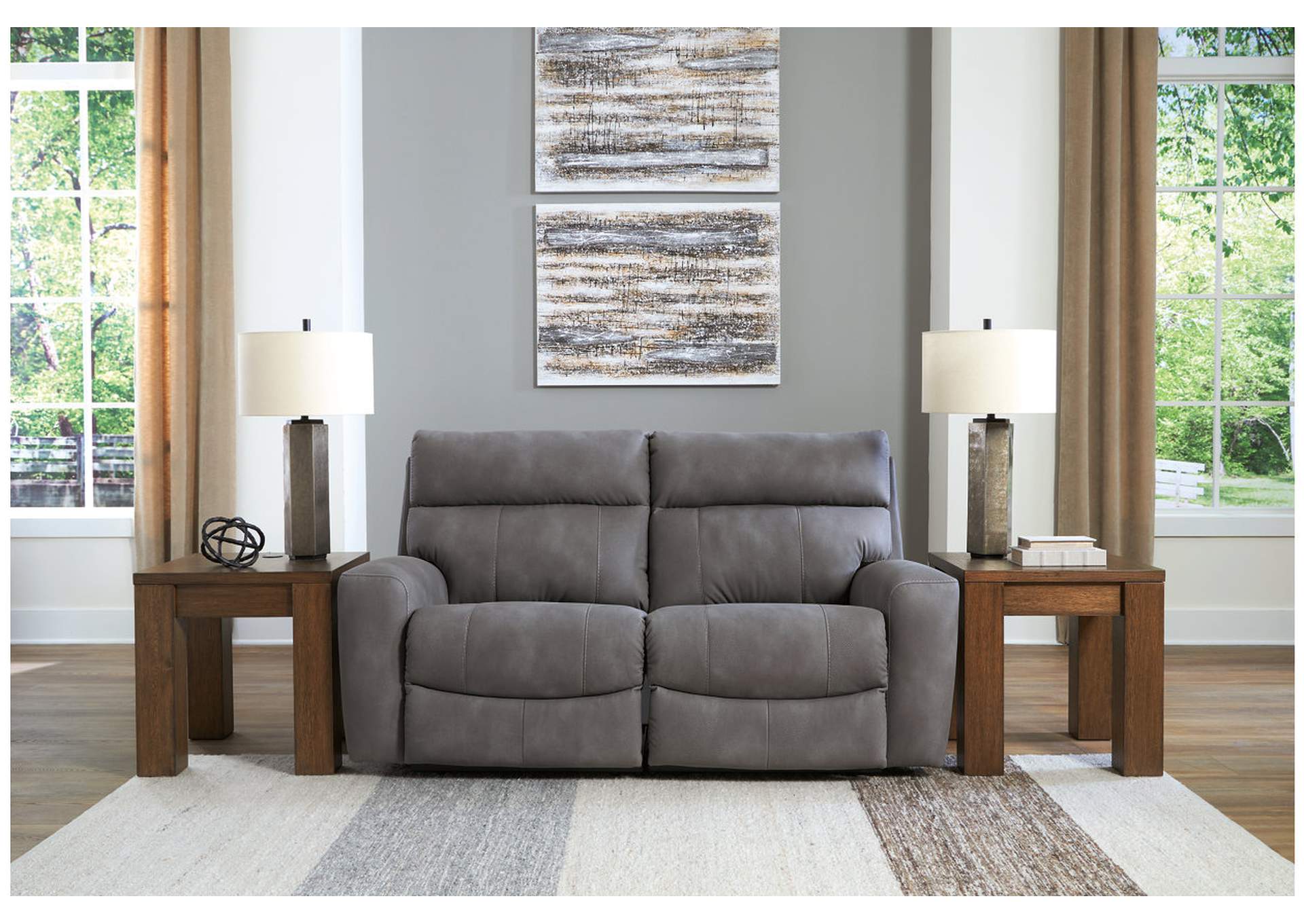 Next-Gen DuraPella Performance Fabric Dual Power Reclining Loveseat Set,Signature Design By Ashley