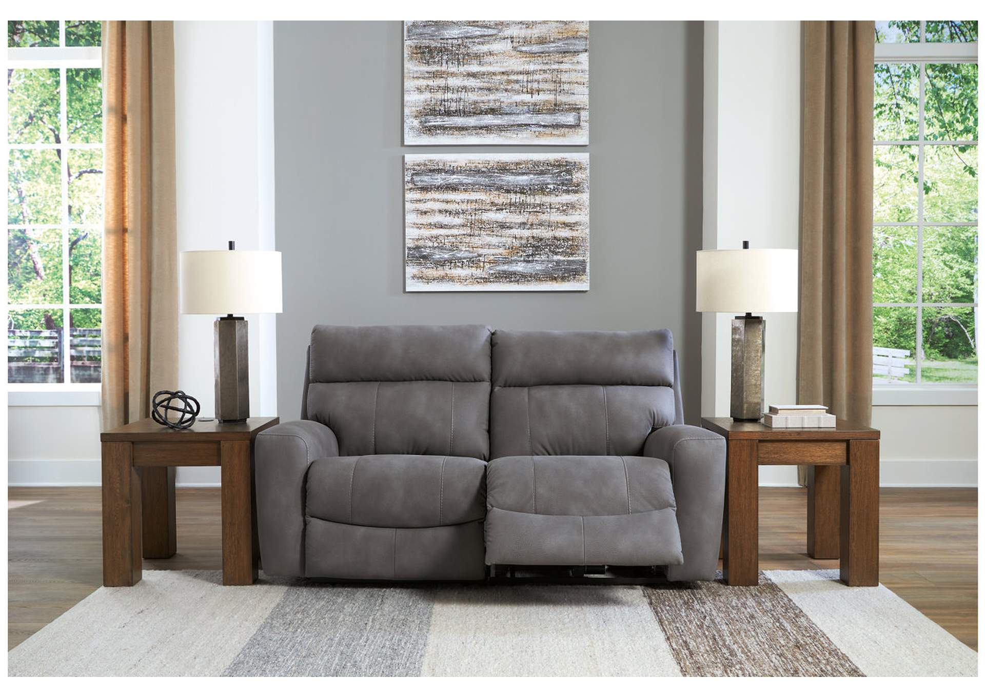 Next-Gen DuraPella Performance Fabric Dual Power Reclining Loveseat Set,Signature Design By Ashley