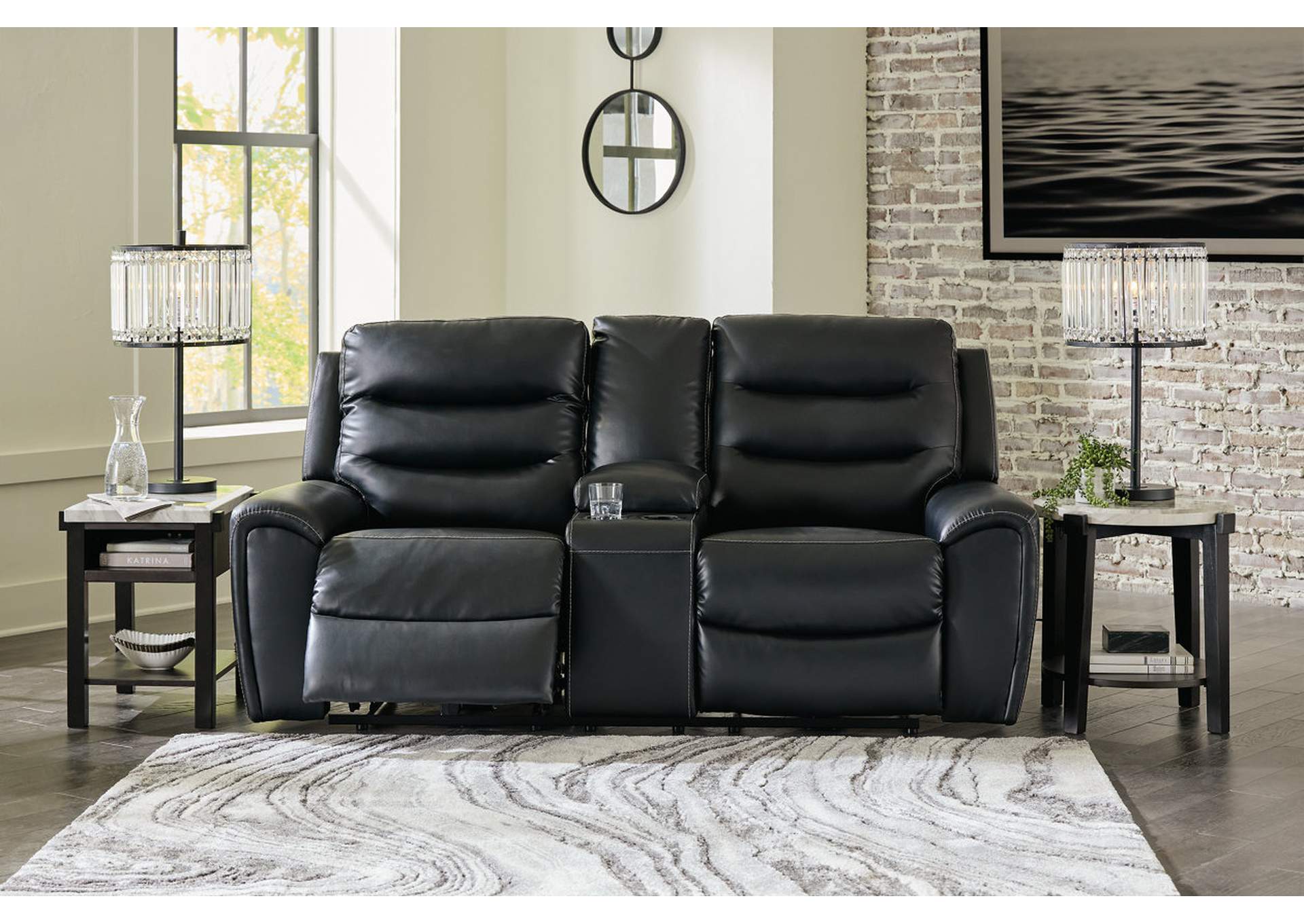 Warlin Power Reclining Loveseat with Console,Signature Design By Ashley