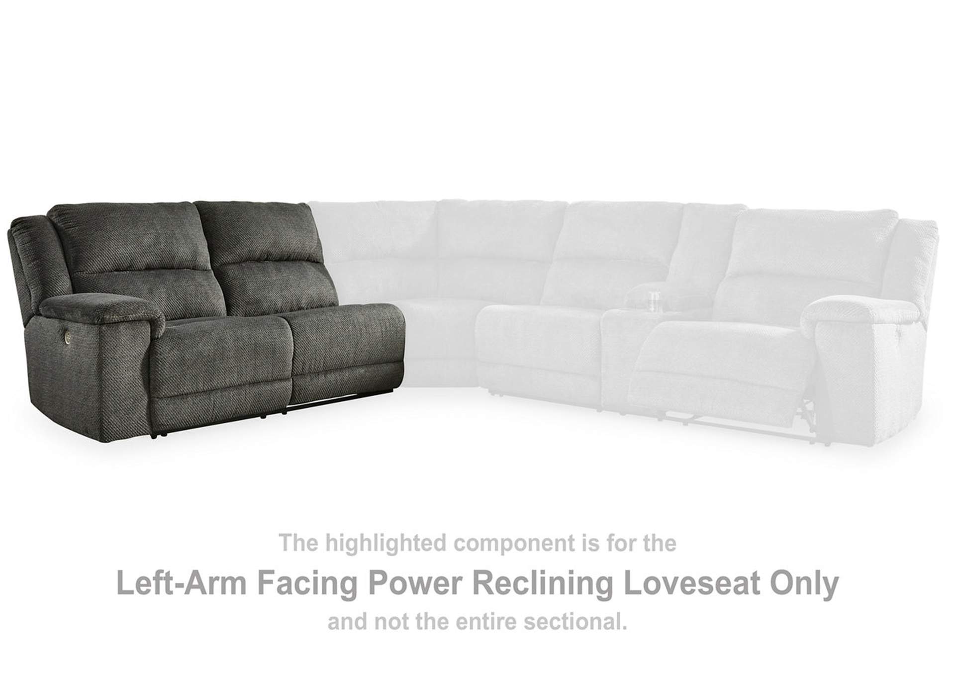 Keensburg Left-Arm Facing Power Reclining Loveseat,Ashley