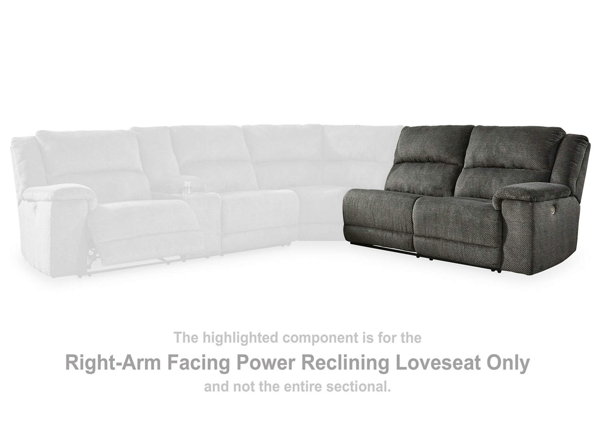 Keensburg Right-Arm Facing Power Reclining Loveseat,Ashley