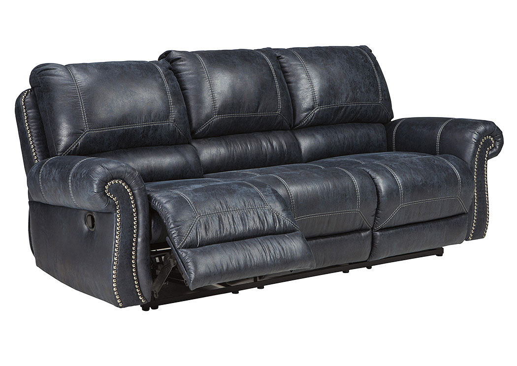 Milhaven Navy Reclining Sofa,ABF Signature Design by Ashley
