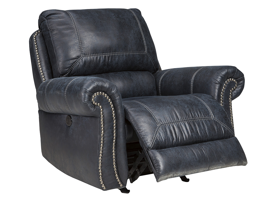 Milhaven Navy Power Rocker Recliner,ABF Signature Design by Ashley