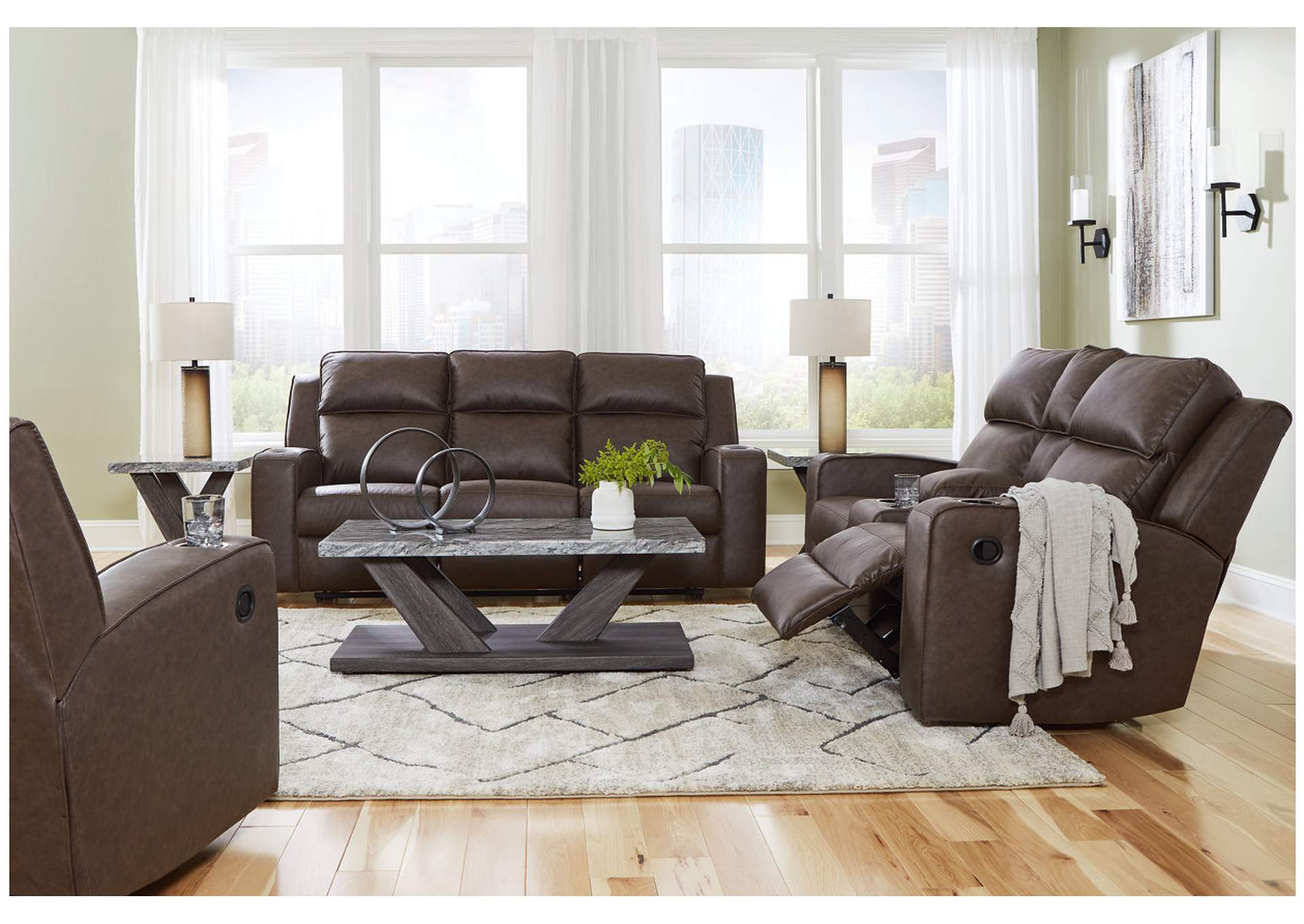 Lavenhorne Reclining Sofa, Loveseat and Recliner,Signature Design By Ashley