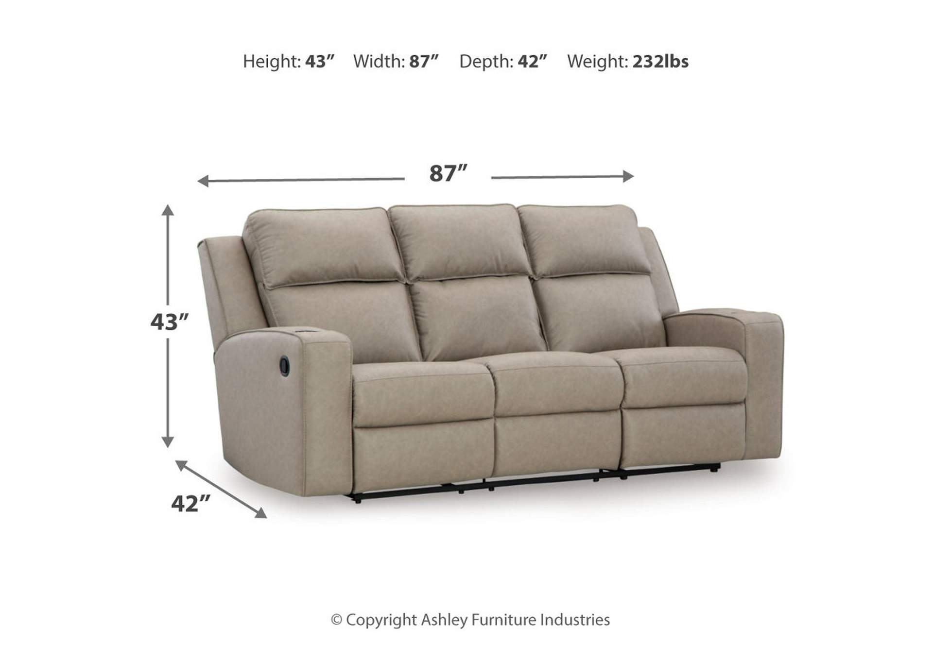 Lavenhorne Reclining Sofa, Loveseat and Recliner,Signature Design By Ashley