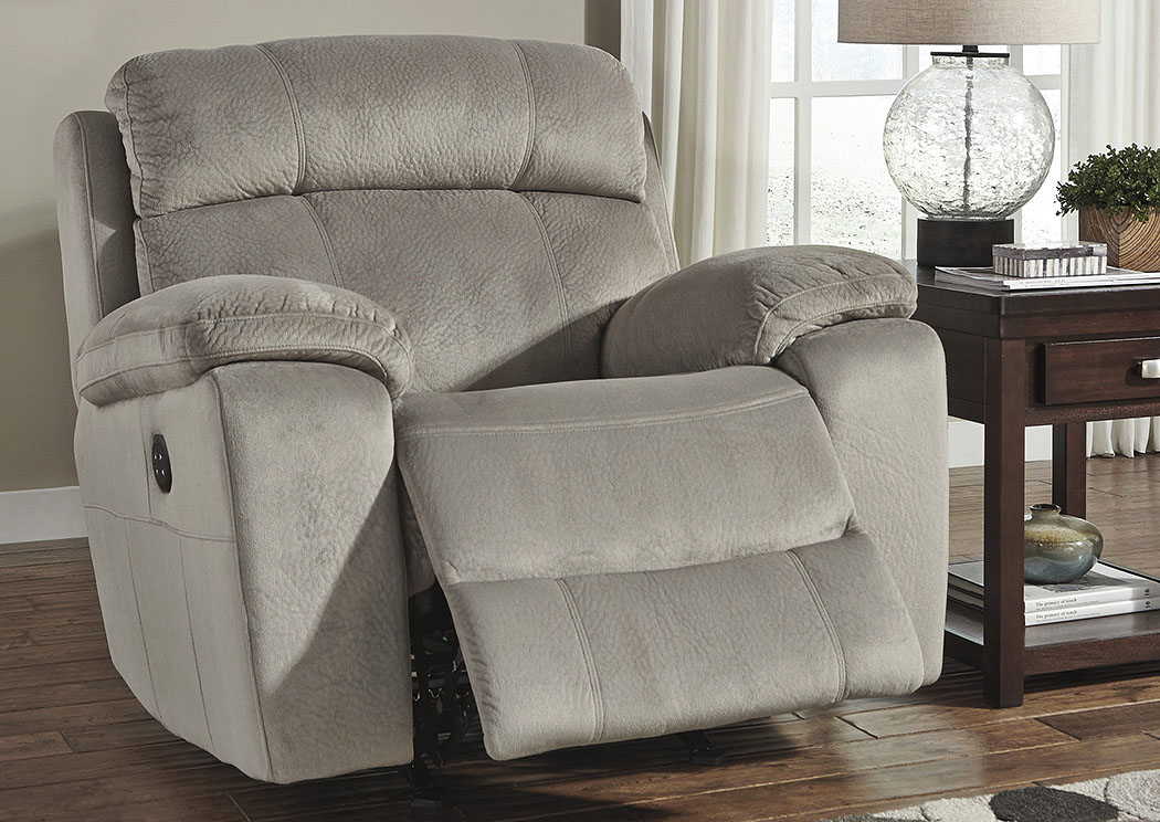 Uhland Granite Power Recliner w/Adjustable Headrest,ABF Signature Design by Ashley