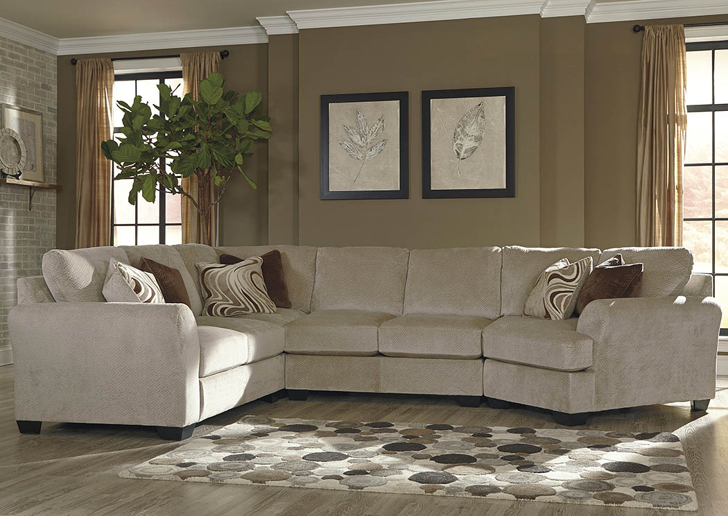 Hazes Fleece Sectional w/Right Facing Cuddler,ABF Benchcraft