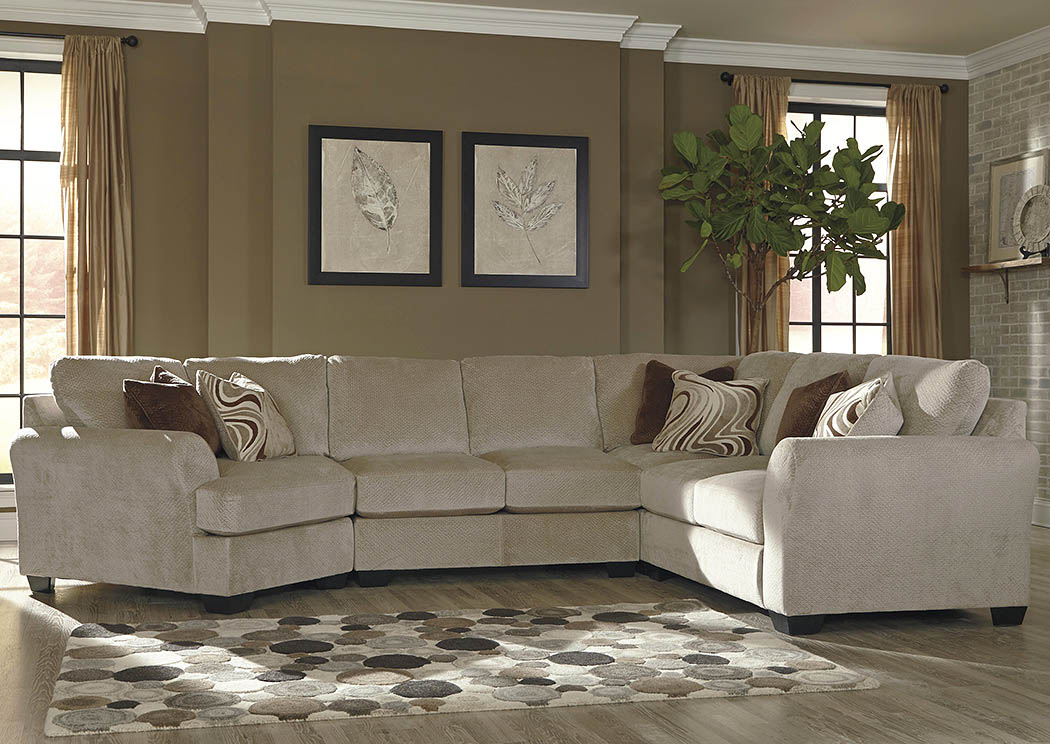 Hazes Fleece Sectional w/Left Facing Cuddler,ABF Benchcraft