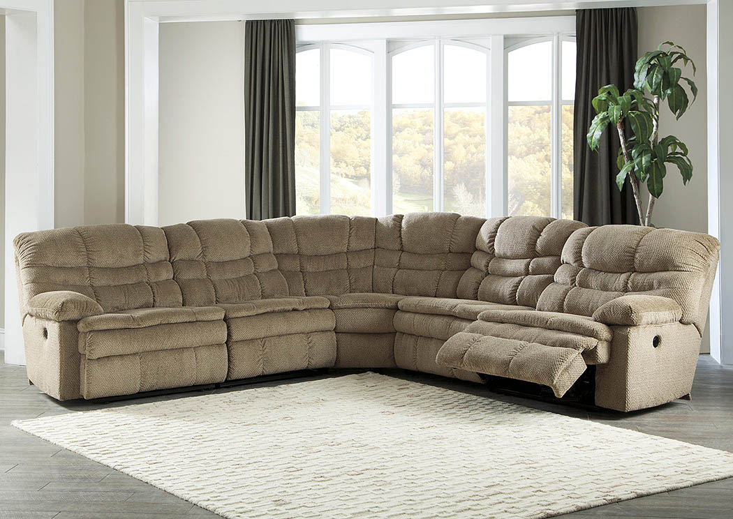Zavion Caramel Sectional,ABF Signature Design by Ashley