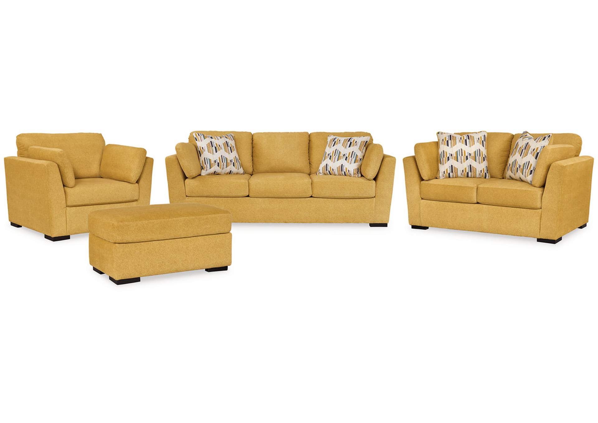 Keerwick Sofa, Loveseat, Oversized Chair and Ottoman,Signature Design By Ashley