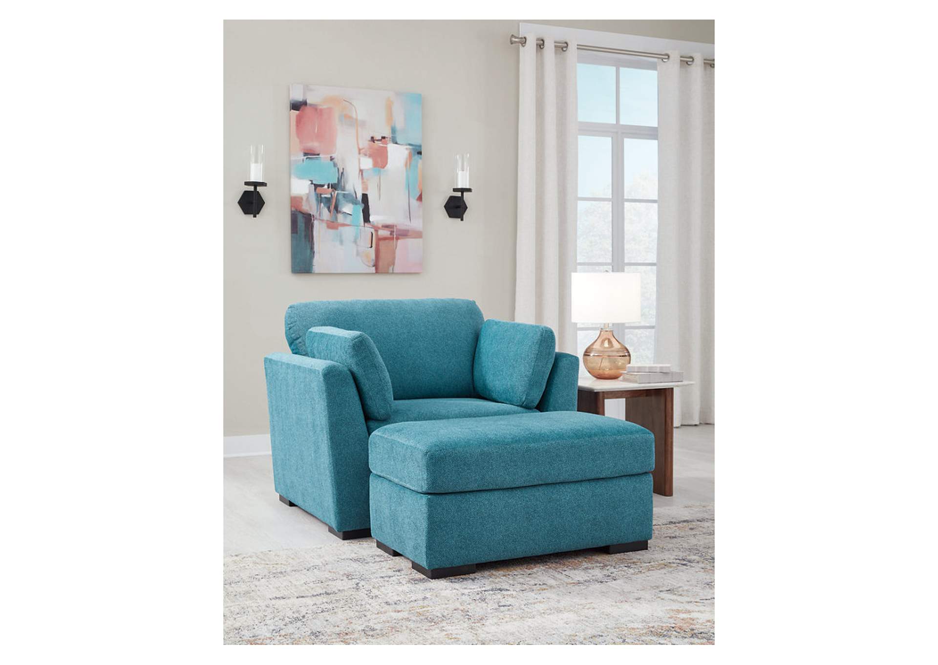 Keerwick Sofa, Loveseat, Oversized Chair and Ottoman,Signature Design By Ashley