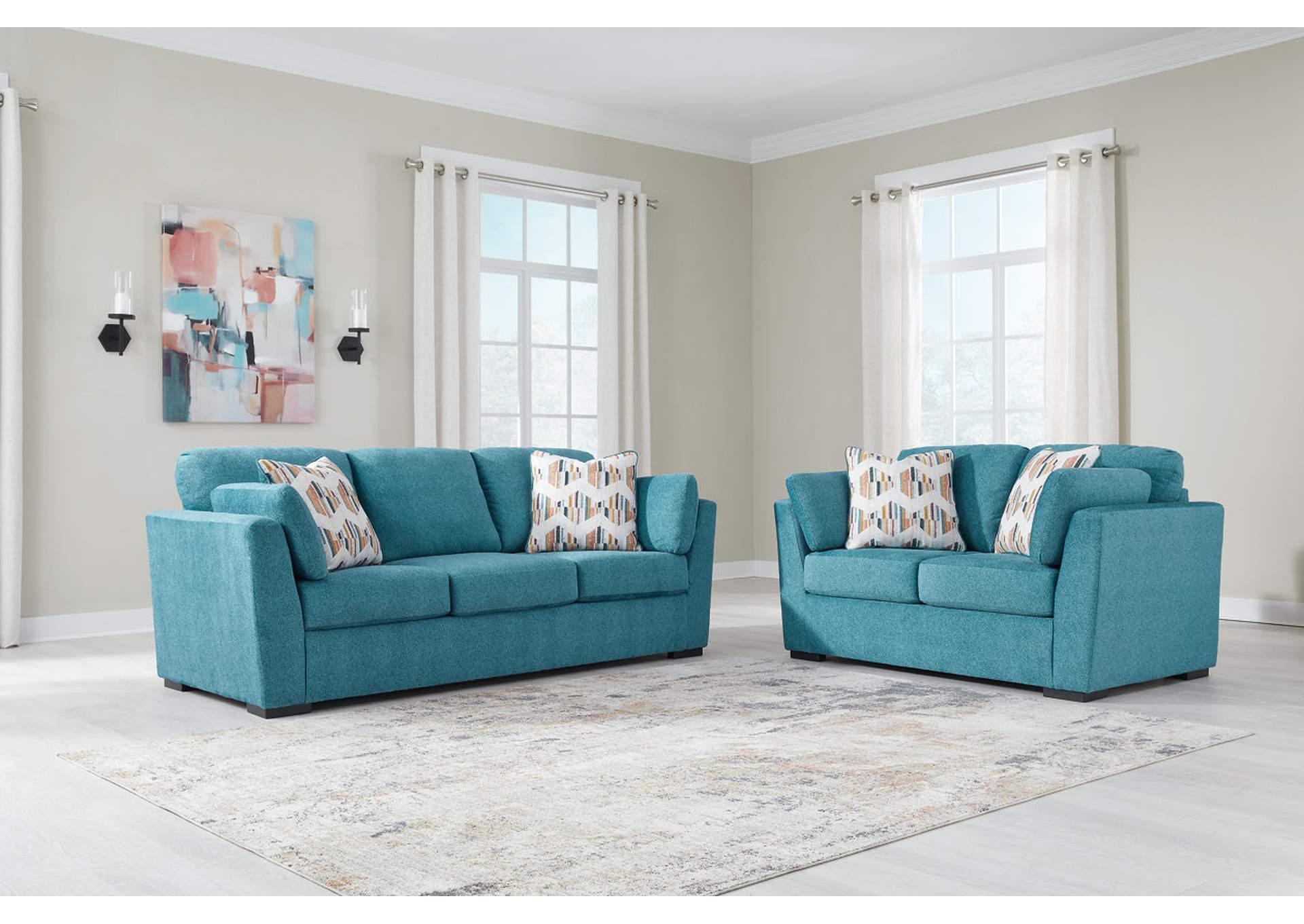 Keerwick Sofa, Loveseat, Oversized Chair and Ottoman,Signature Design By Ashley