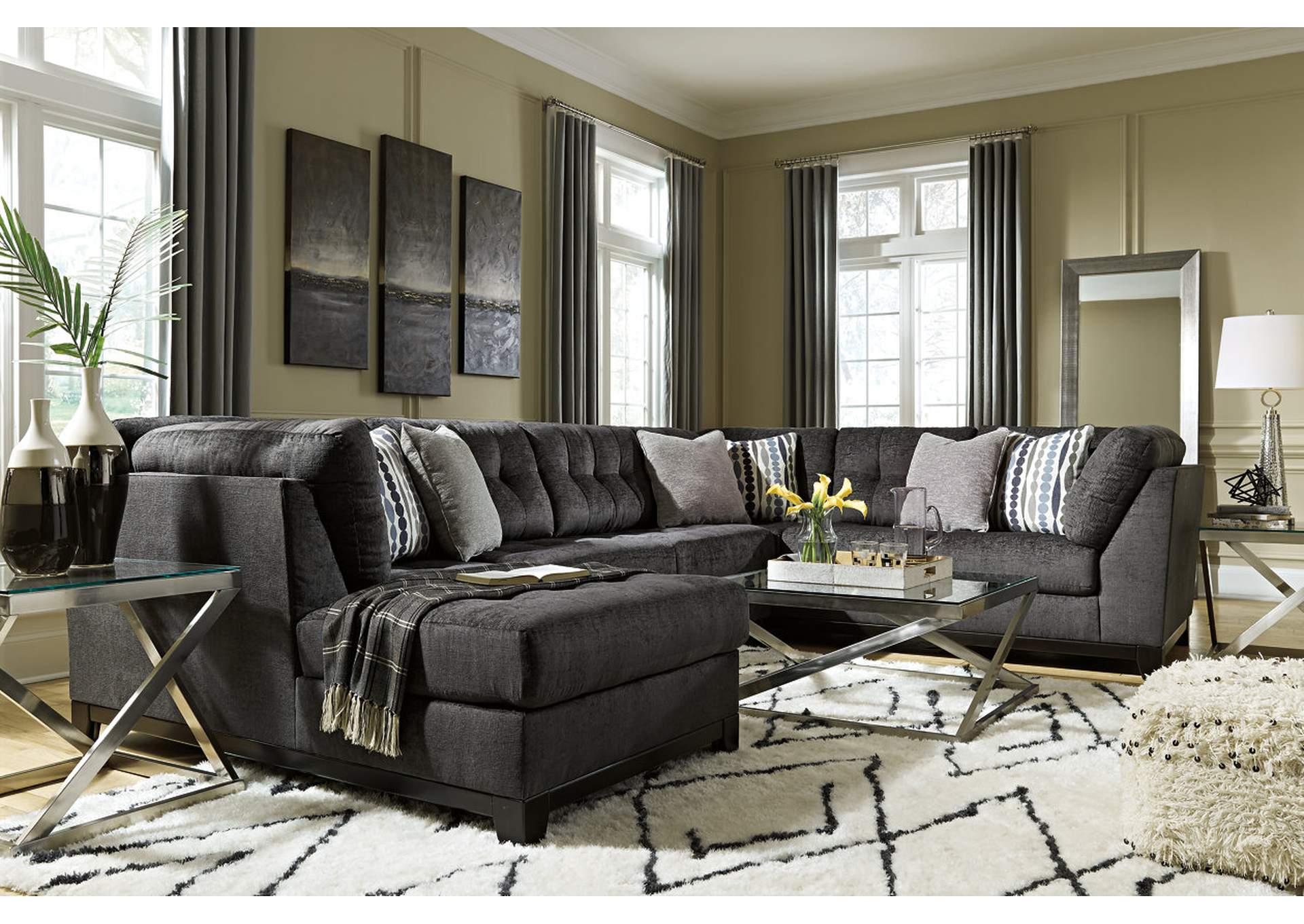 Reidshire 3-Piece Sectional with Chaise,Ashley