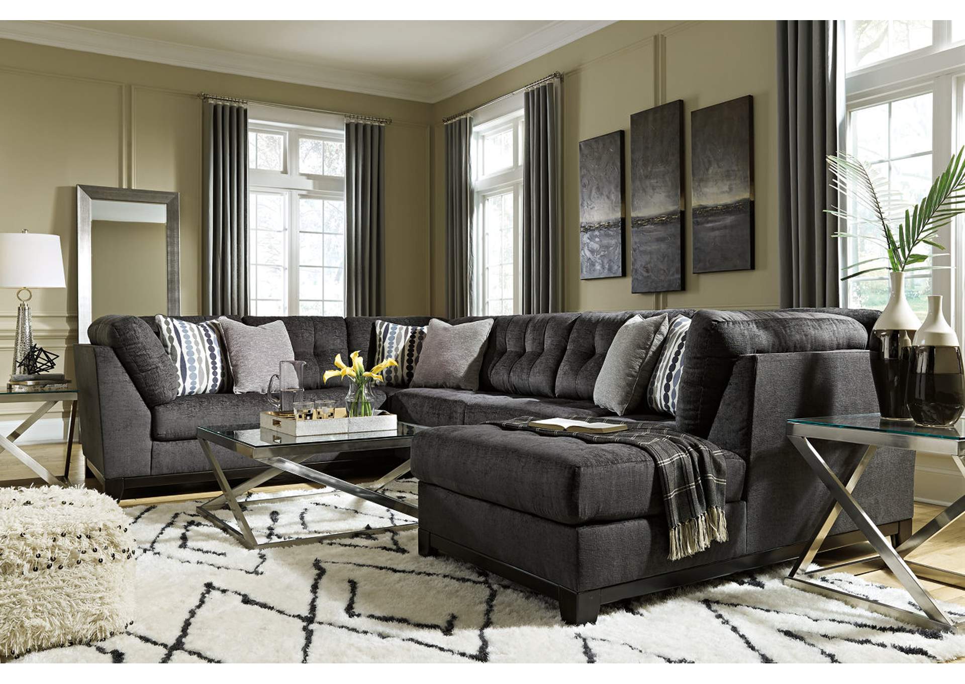 Reidshire 3-Piece Sectional with Chaise,Ashley