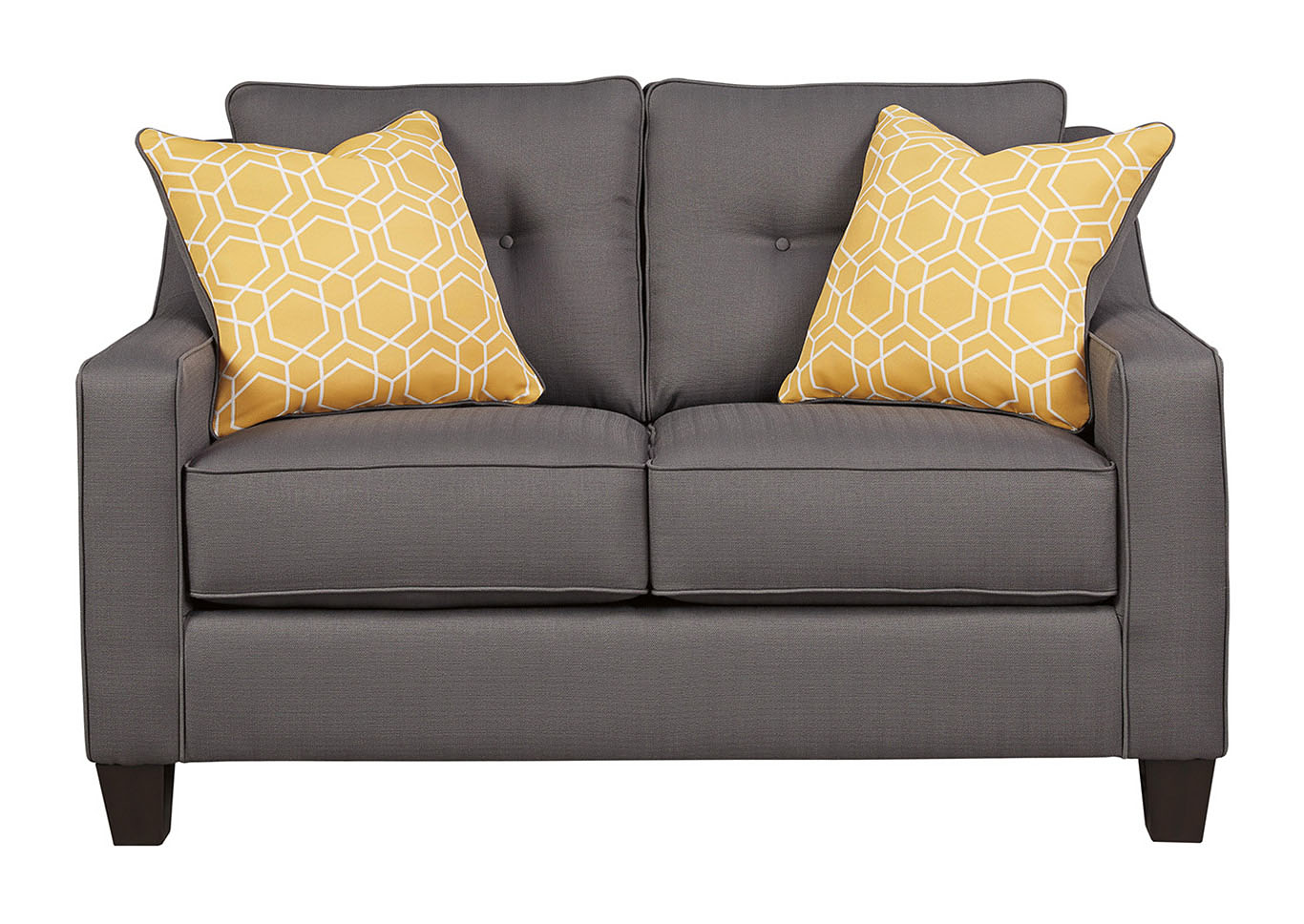 Aldie Nuvella Gray Loveseat,ABF Benchcraft