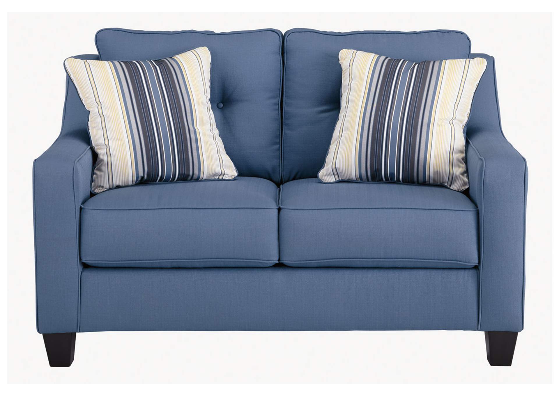 Aldie Nuvella Blue Loveseat,ABF Benchcraft