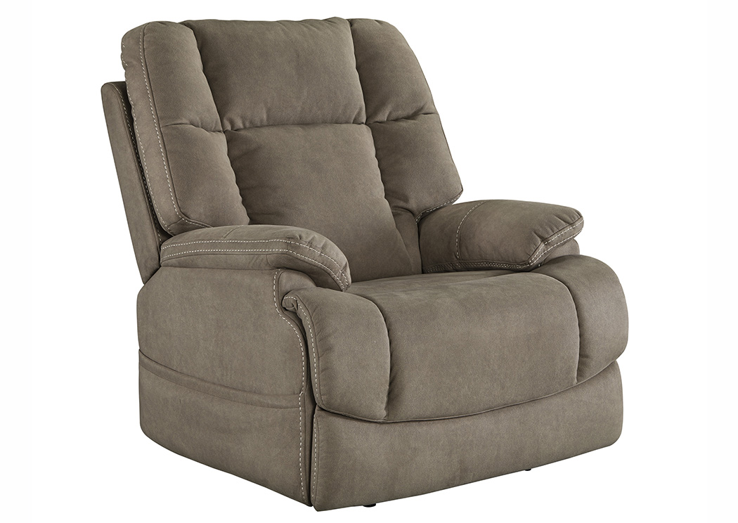 Fourche Latte Power Recliner w/Adjustable Headrest,ABF Signature Design by Ashley