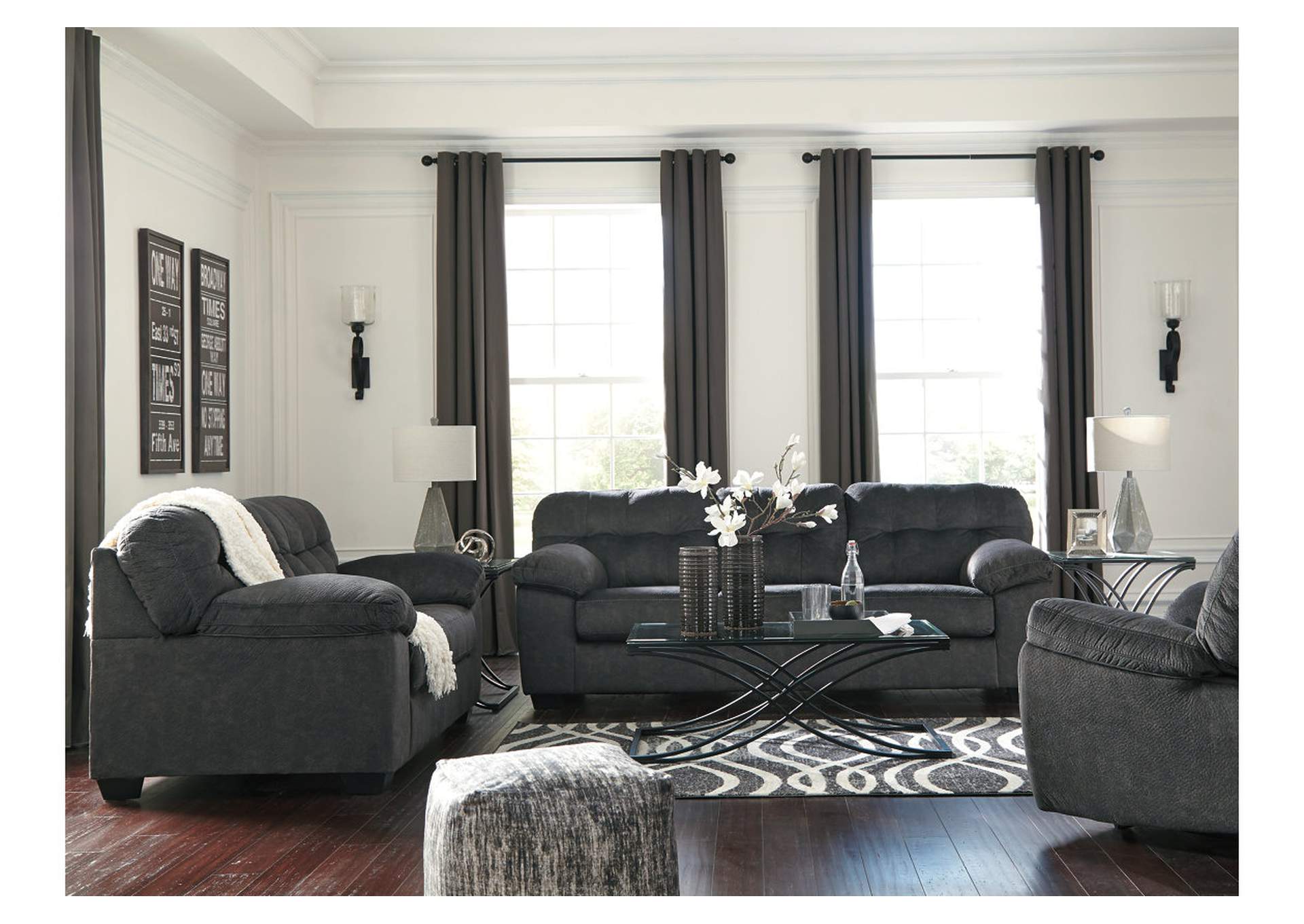 Accrington Sofa, Loveseat and Recliner,Signature Design By Ashley