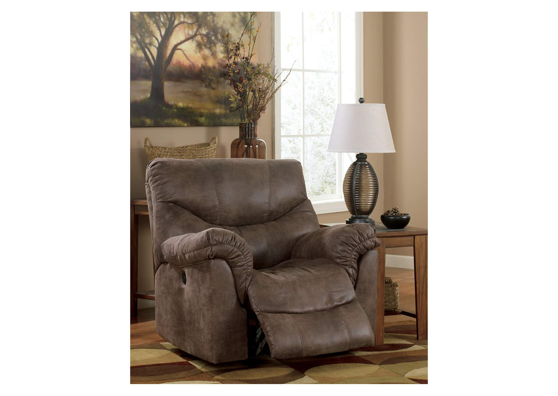 Alzena Gunsmoke Rocker Recliner,ABF Signature Design by Ashley