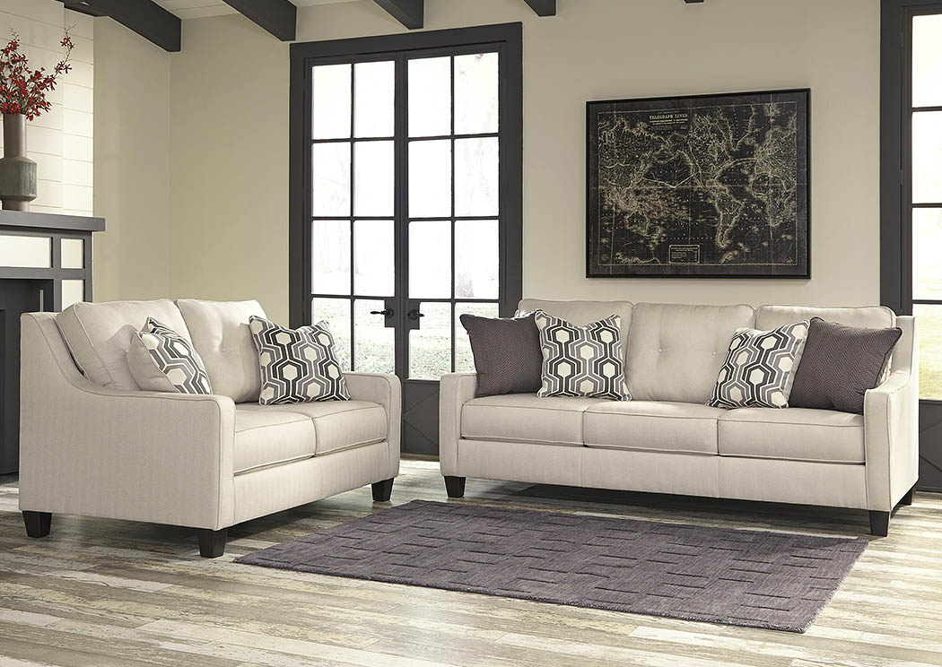 Guillerno Alabaster Sofa and Loveseat,ABF Benchcraft
