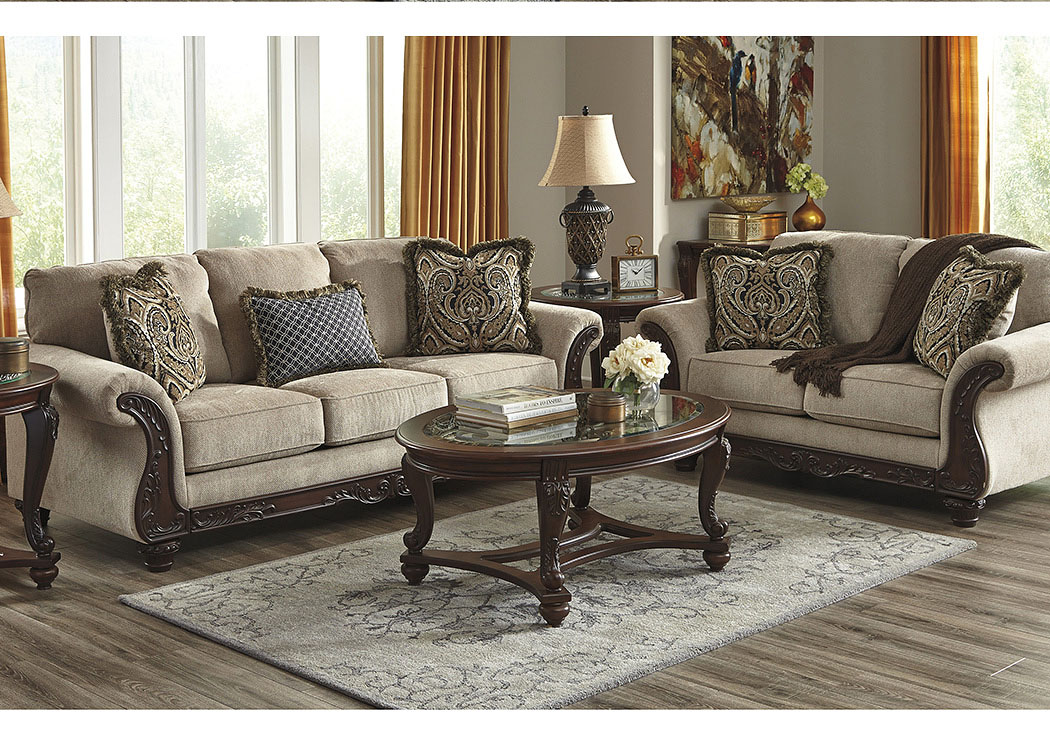 Laytonsville Pebble Sofa and Loveseat,ABF Benchcraft