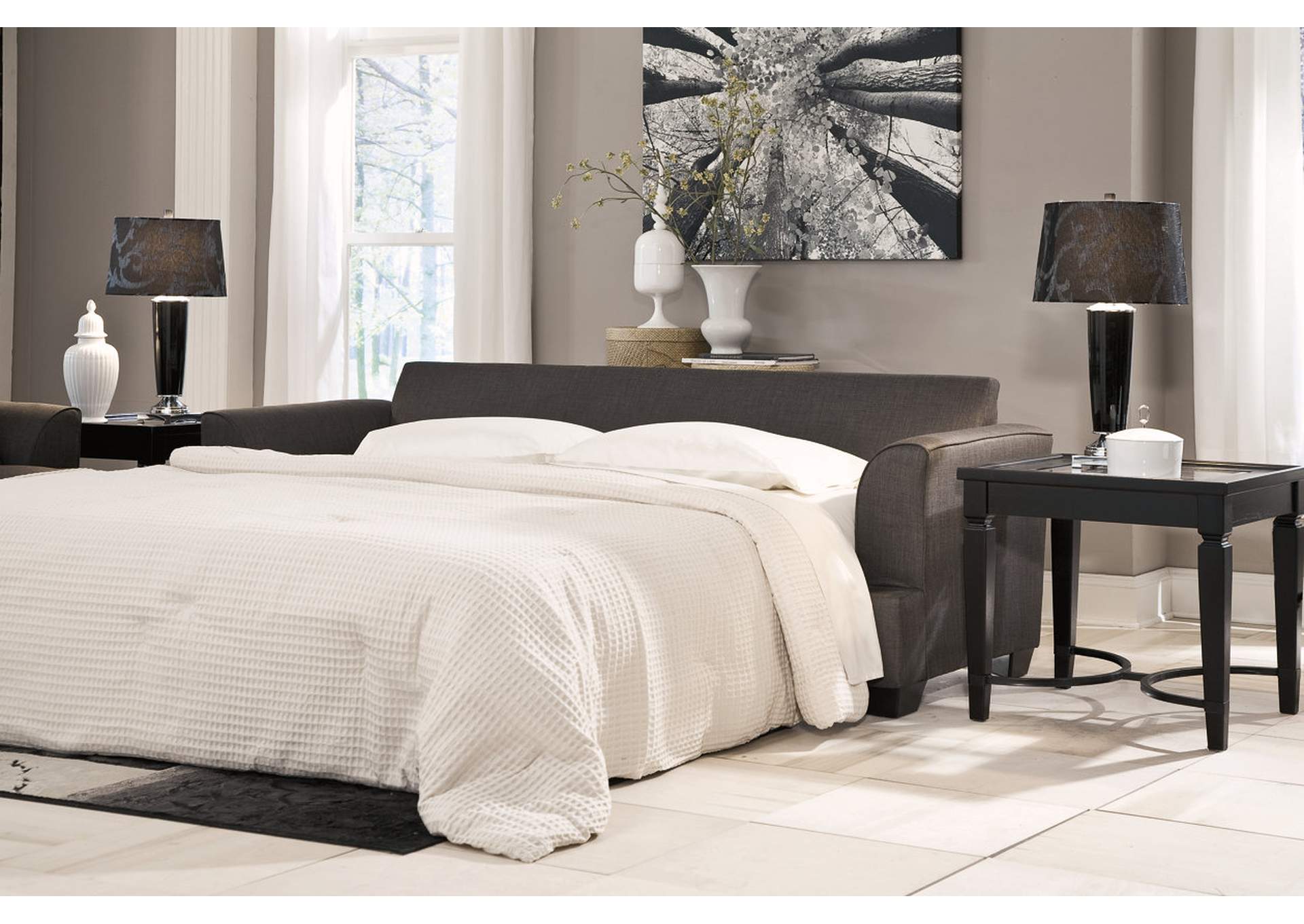 Levon Charcoal Queen Sofa Sleeper,ABF Signature Design by Ashley