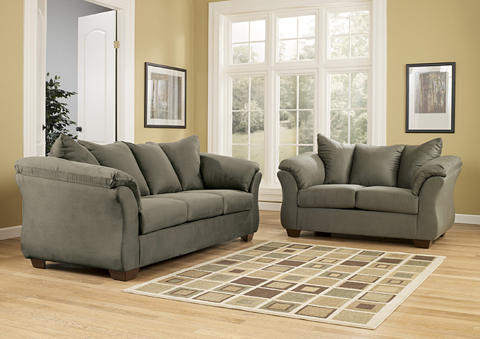 Darcy Sage Sofa & Loveseat,ABF Signature Design by Ashley