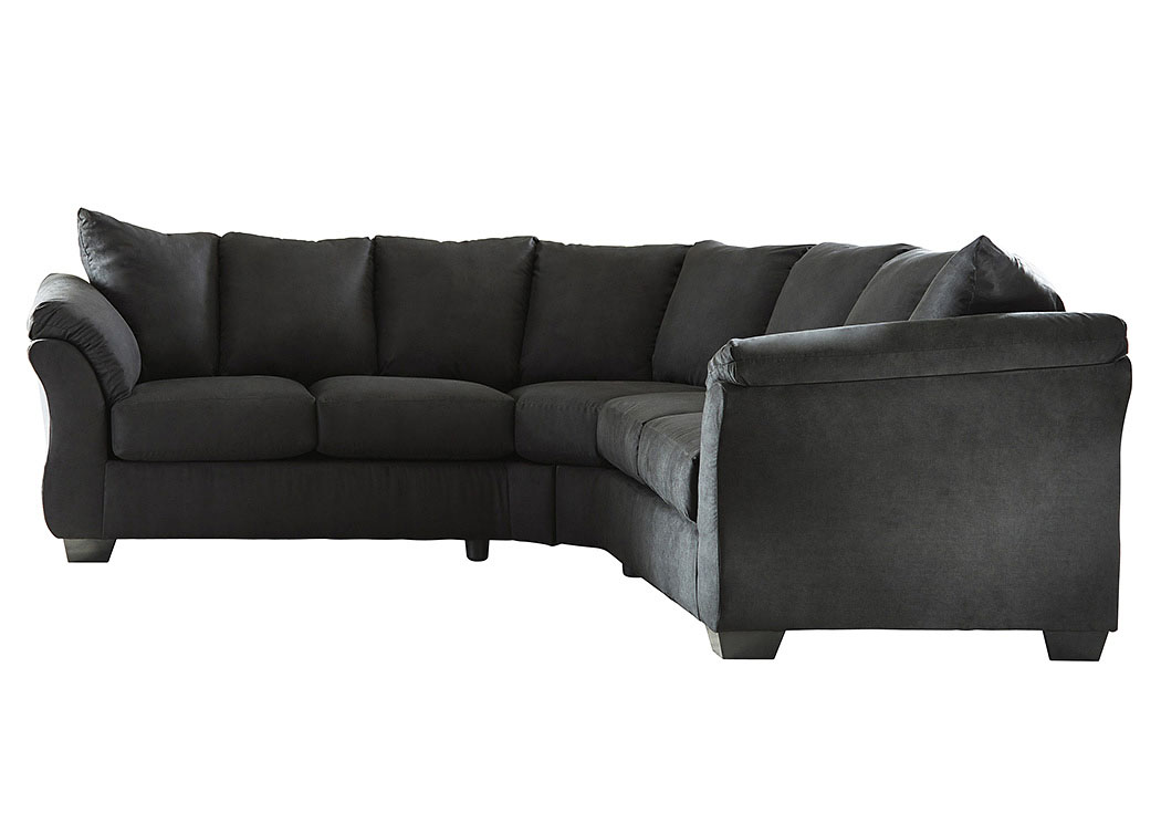 Darcy Black Loveseat Sectional,ABF Signature Design by Ashley
