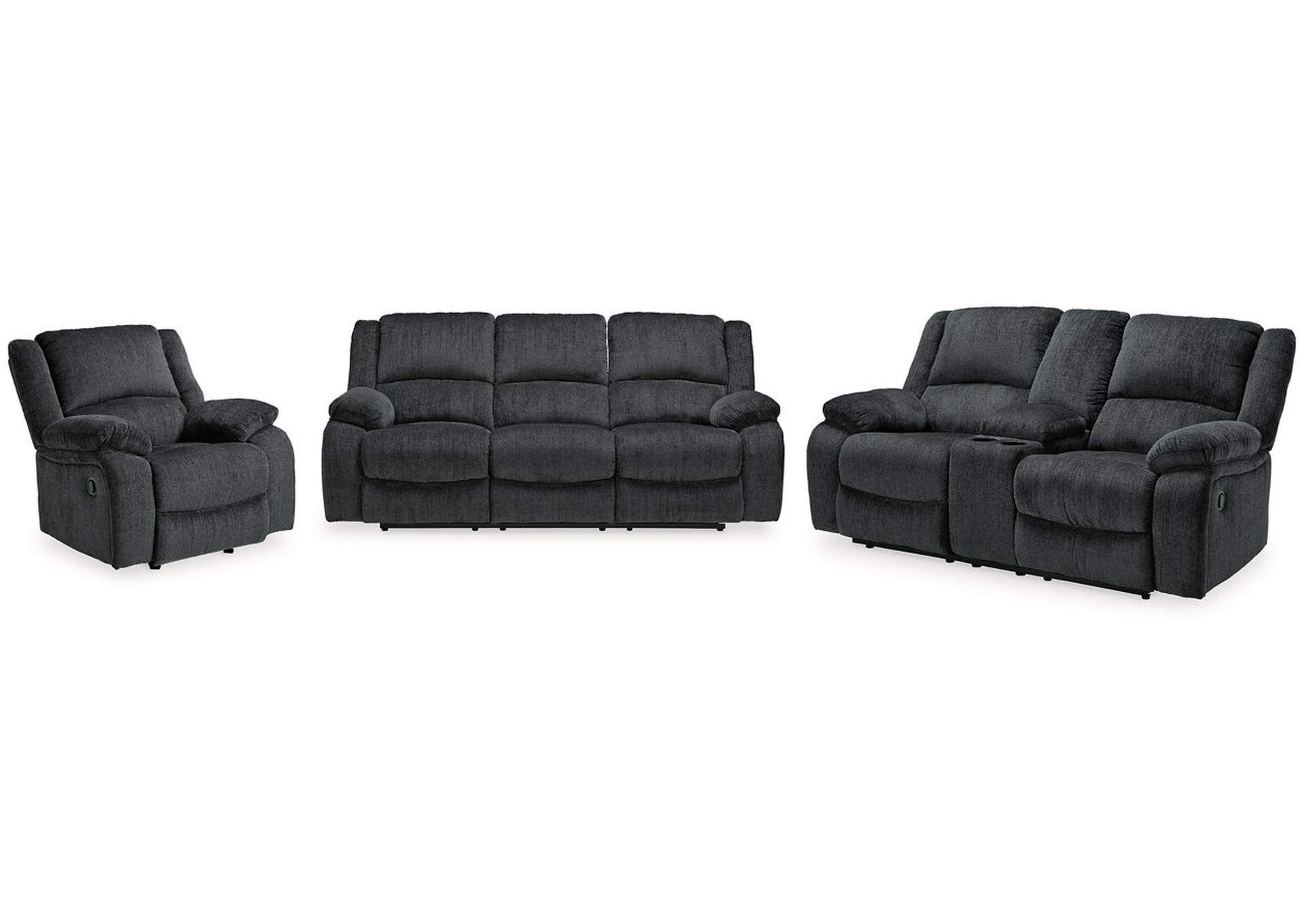 Draycoll Reclining Sofa, Loveseat and Recliner,Signature Design By Ashley