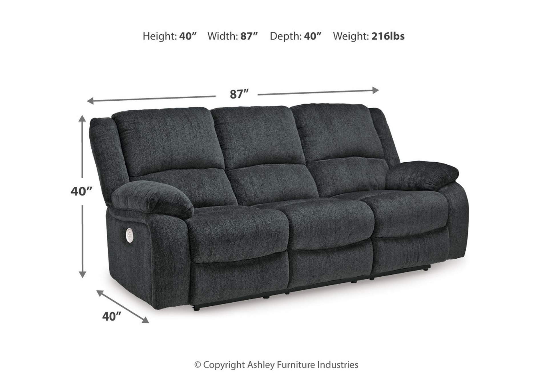 Draycoll Power Reclining Sofa,Signature Design By Ashley