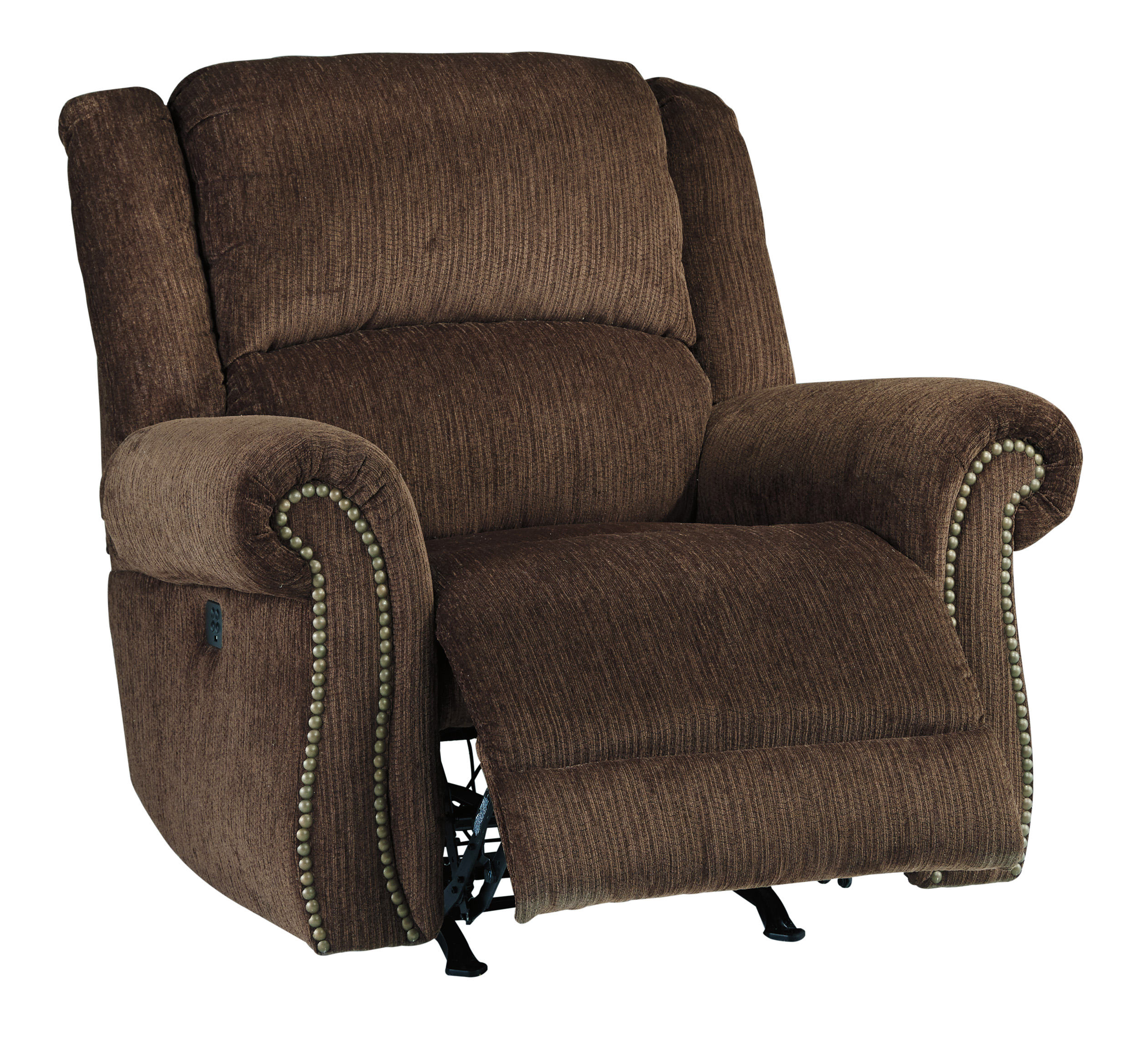 Goodlow Chocolate Power Reclining Rocker w/Adjustable Headrest,ABF Signature Design by Ashley