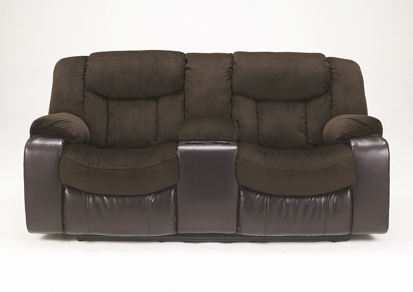 Tafton Java Double Reclining Loveseat w/ Console,ABF Signature Design by Ashley