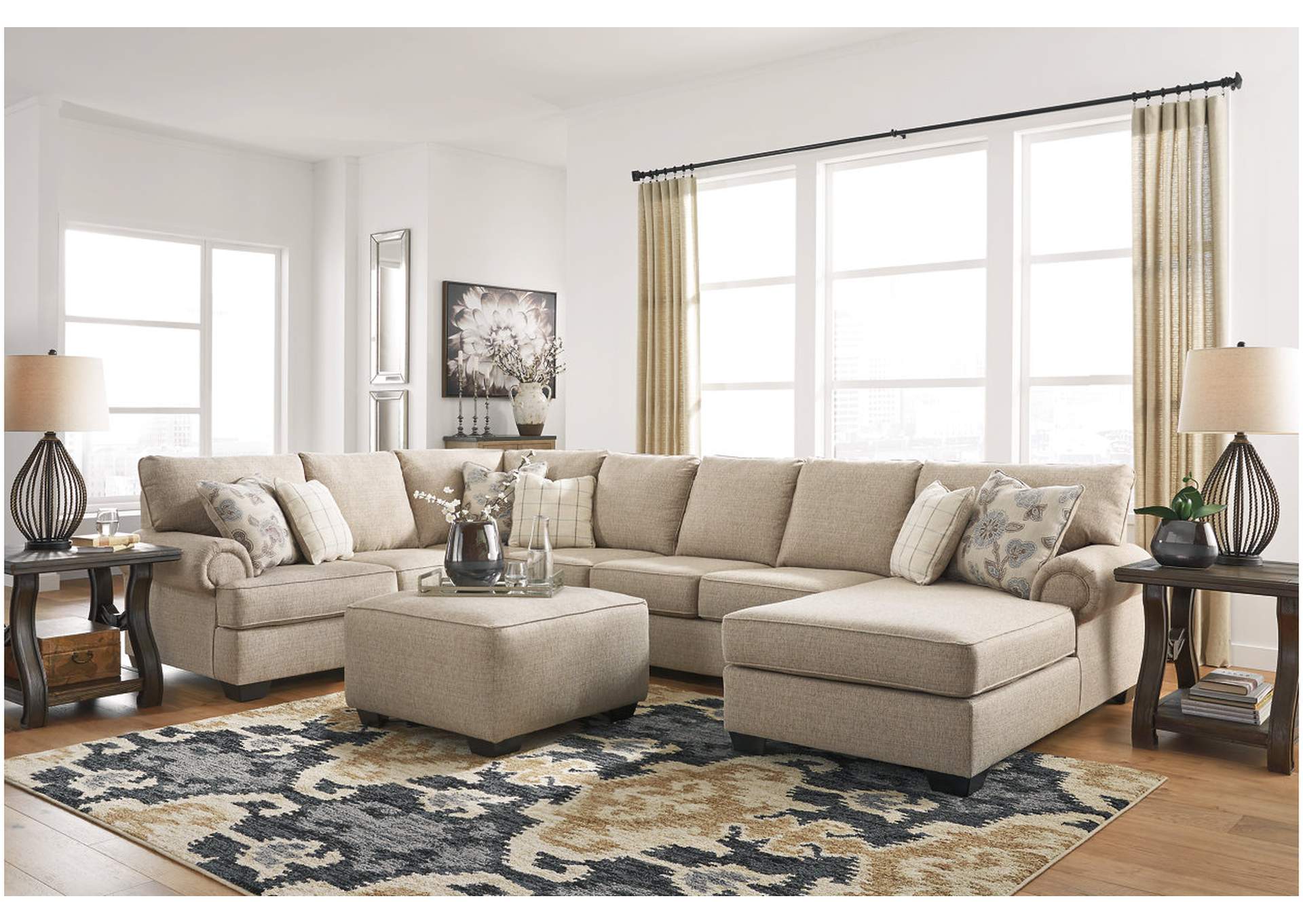 Baceno 4-Piece Sectional with Ottoman,Ashley