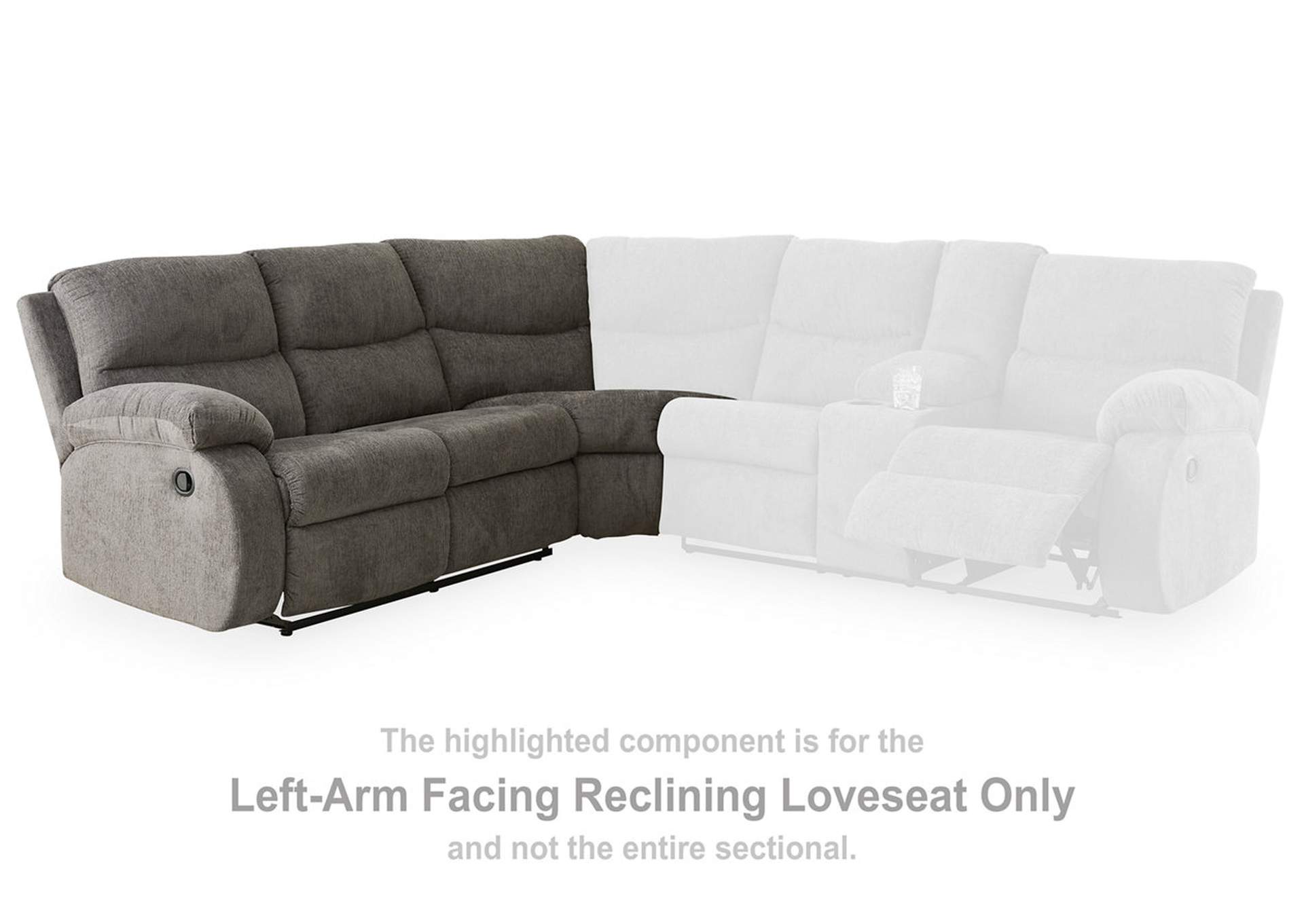 Museum Left-Arm Facing Reclining Loveseat,Signature Design By Ashley