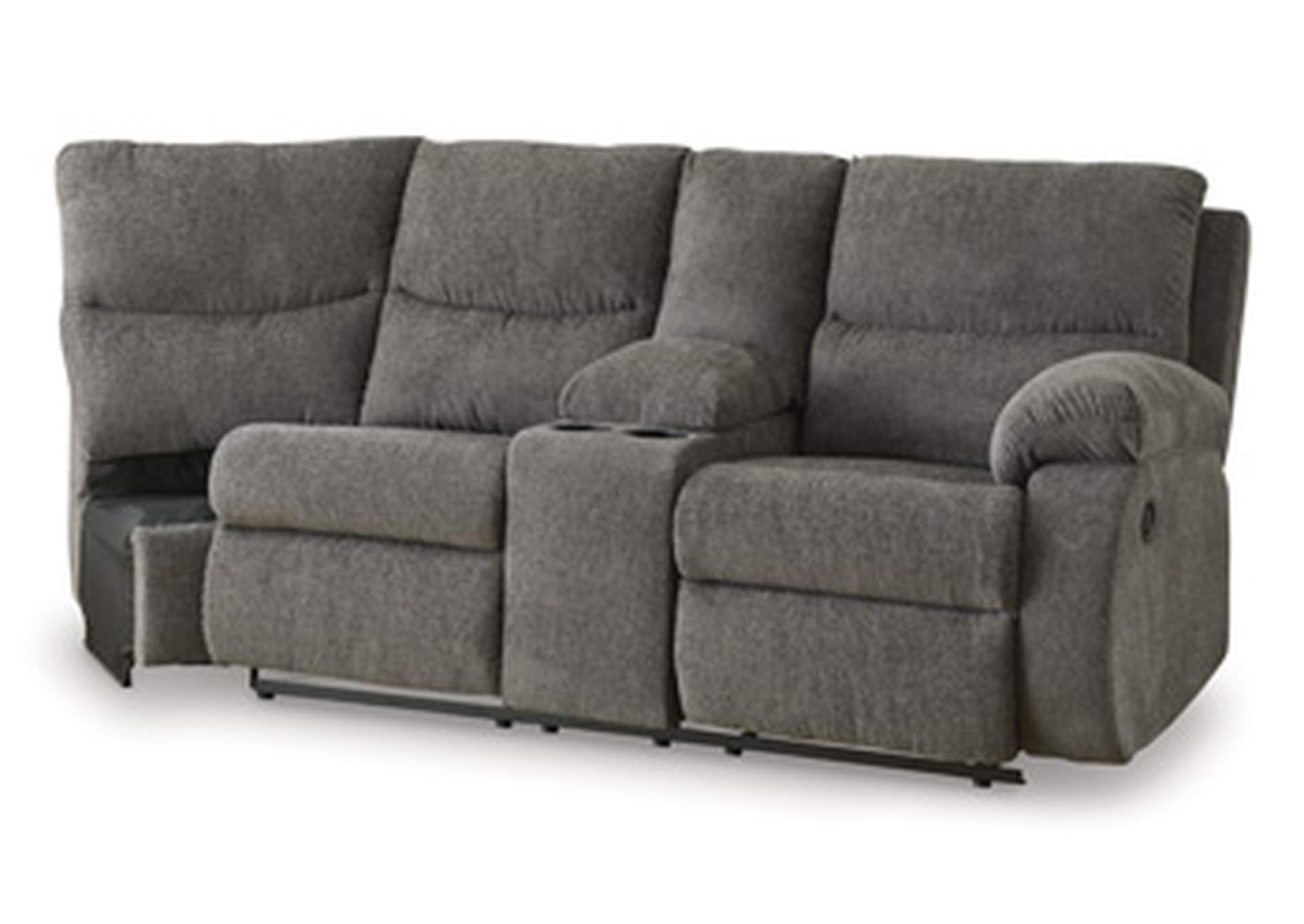 Museum Right-Arm Facing Reclining Loveseat with Console,Signature Design By Ashley