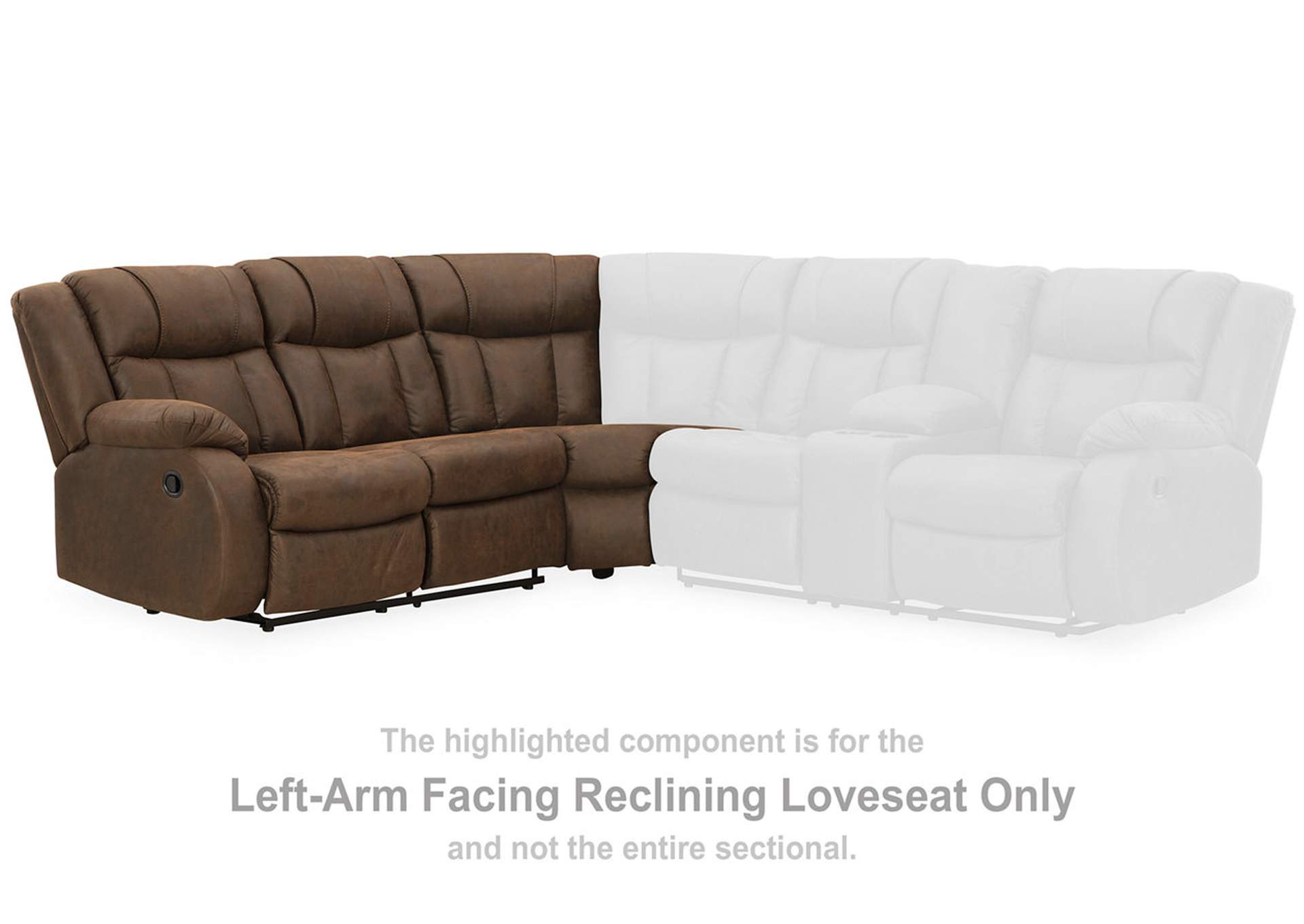 Trail Boys 2-Piece Reclining Sectional,Signature Design By Ashley