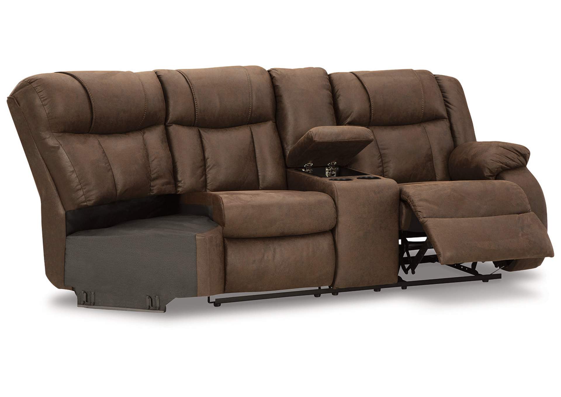 Trail Boys Right-Arm Facing Reclining Loveseat with Console,Signature Design By Ashley