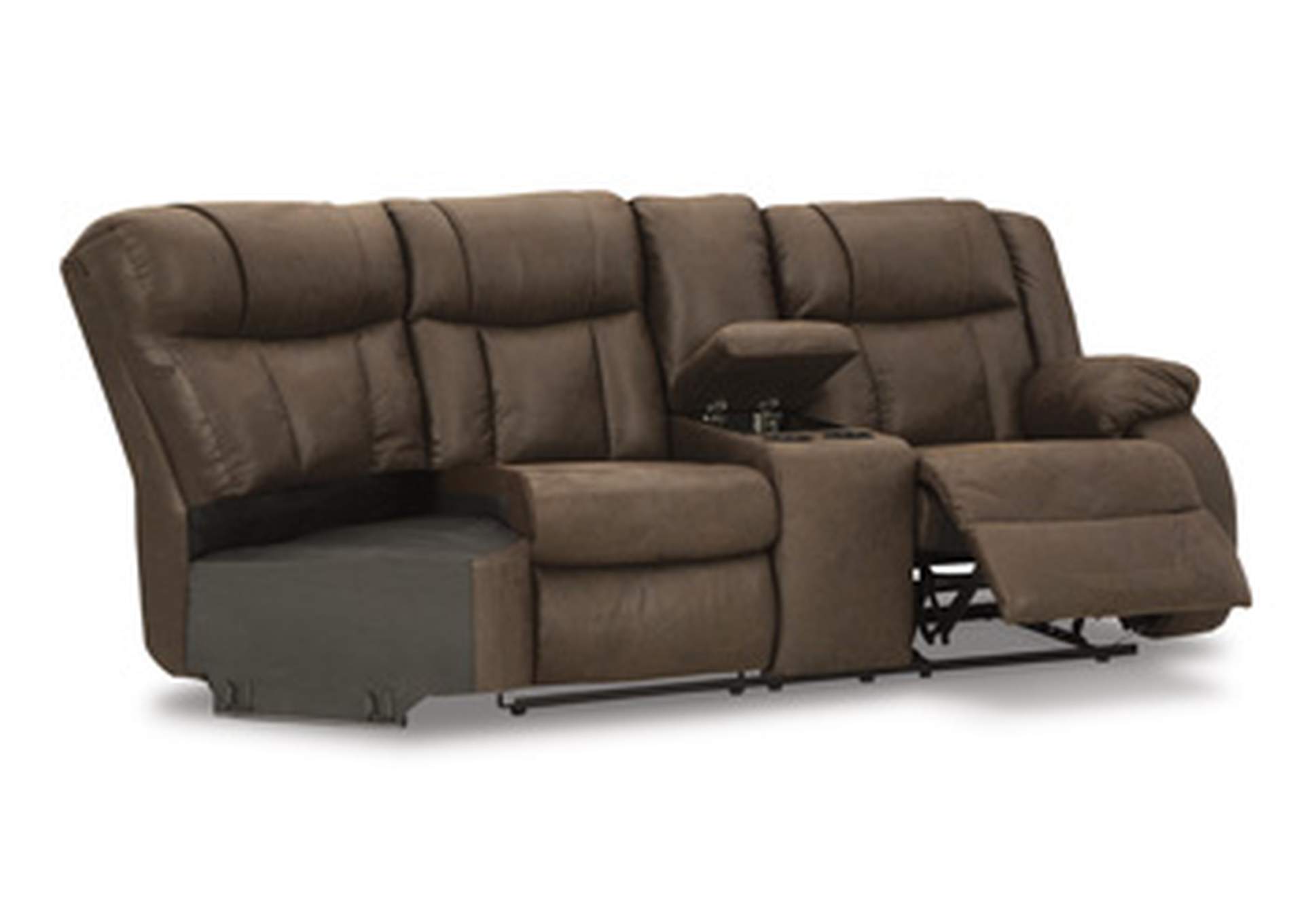 Trail Boys Right-Arm Facing Reclining Loveseat with Console,Signature Design By Ashley