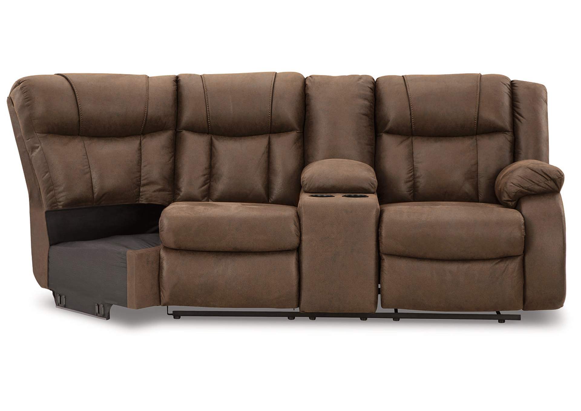 Trail Boys Right-Arm Facing Reclining Loveseat with Console,Signature Design By Ashley