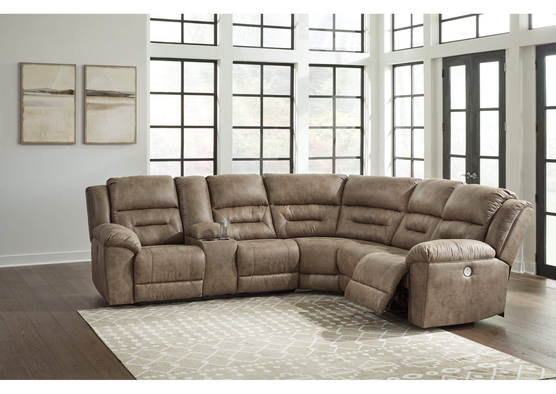 Ravenel 3-Piece Power Reclining Sectional,Signature Design By Ashley