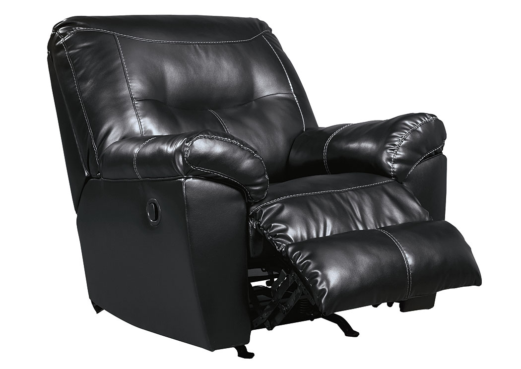 Kilzer DuraBlend Black Rocker Recliner,ABF Signature Design by Ashley