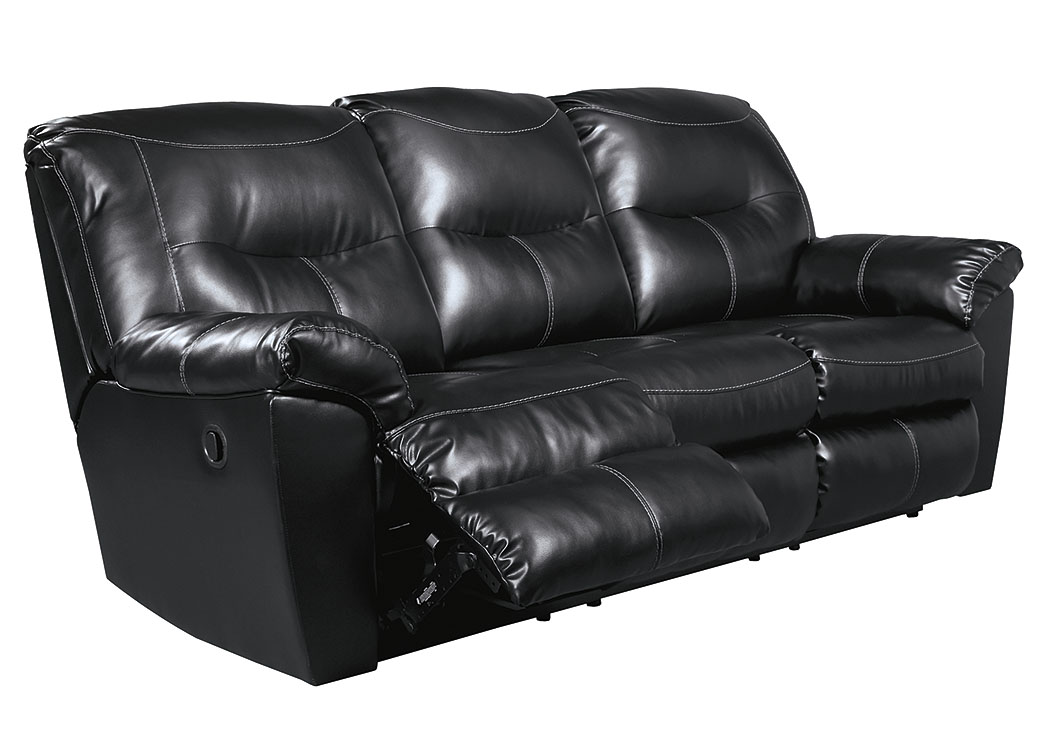 Kilzer DuraBlend Black Reclining Sofa,ABF Signature Design by Ashley