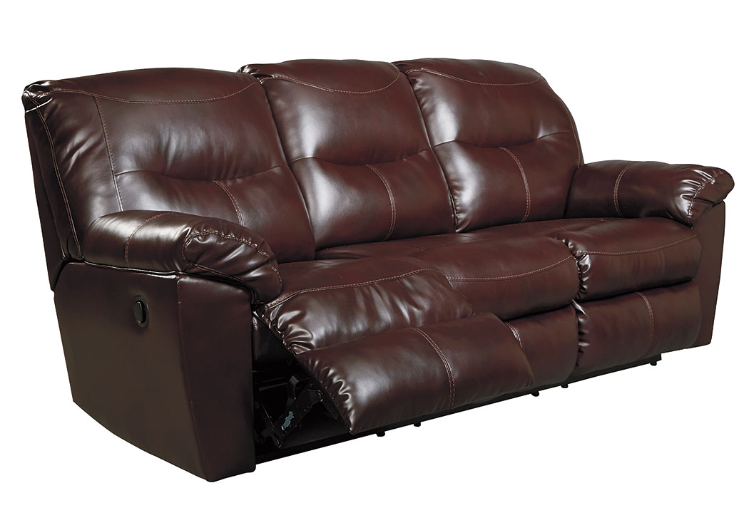 Kilzer DuraBlend Mahogany Reclining Sofa,ABF Signature Design by Ashley