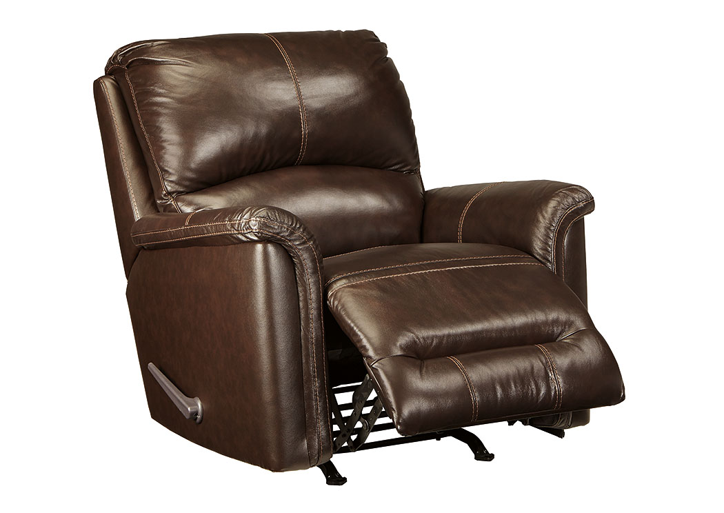 Lacotter Chocolate Rocker Recliner,ABF Signature Design by Ashley