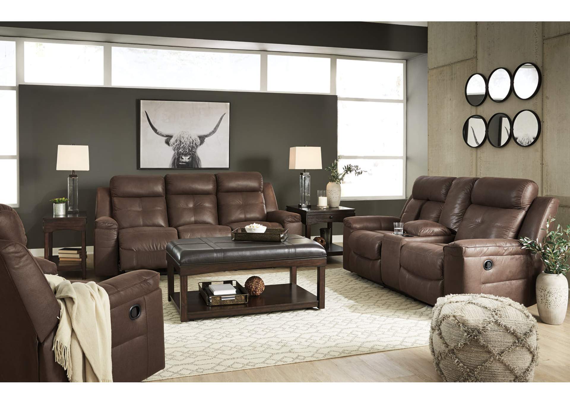 Jesolo Manual Reclining Sofa, Loveseat and Recliner Set,Signature Design By Ashley