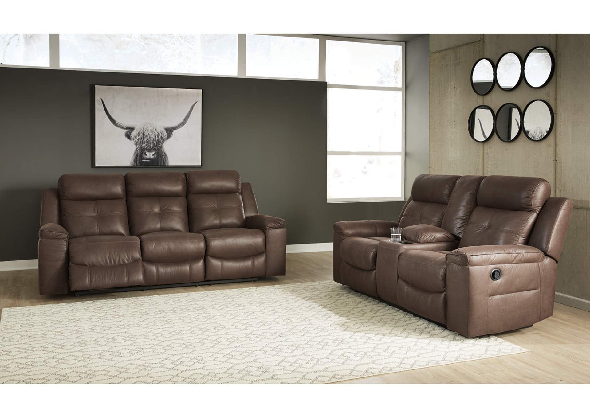 Jesolo Manual Reclining Sofa and Loveseat Set,Signature Design By Ashley